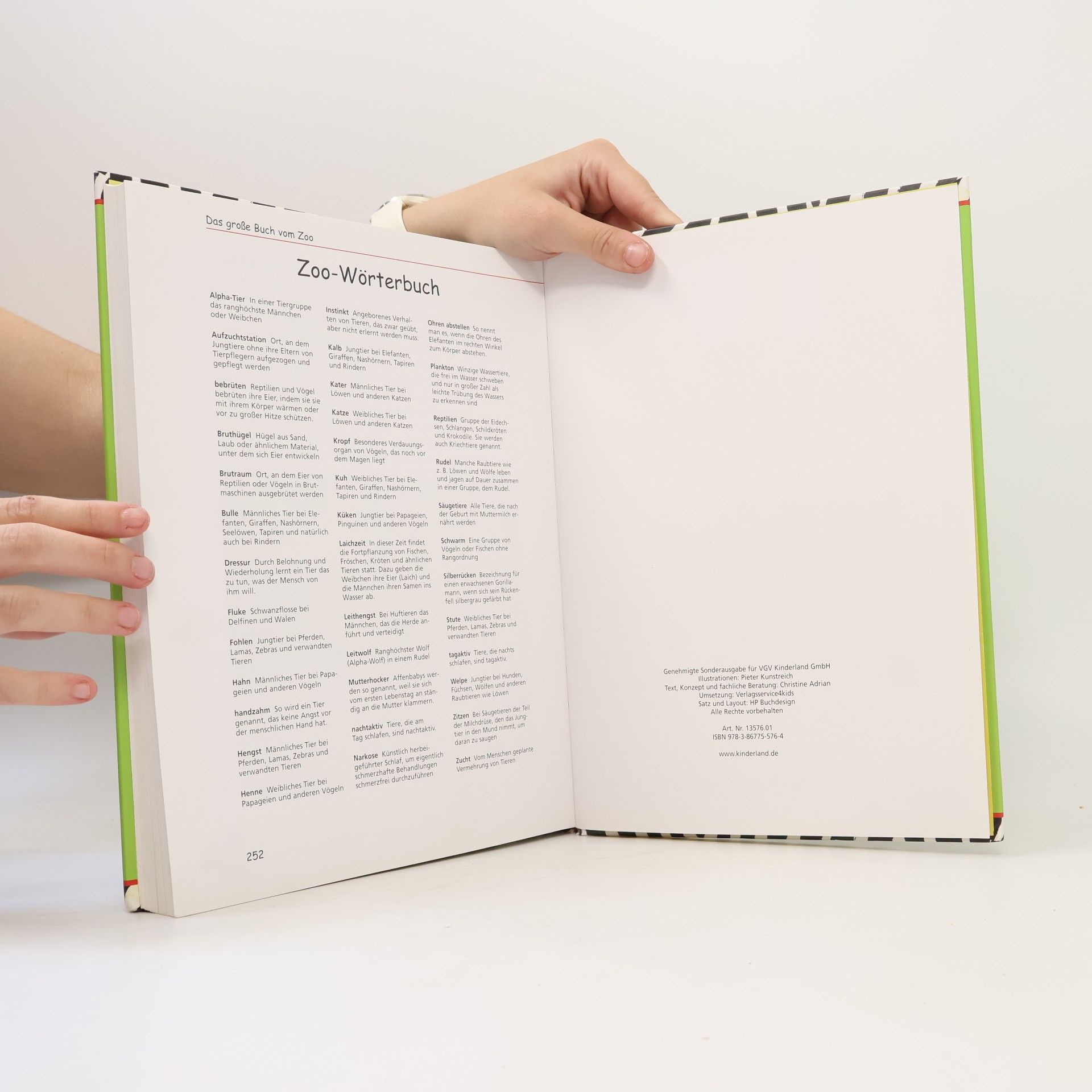 Pieter Kunstreich Das große Buch vom Zoo