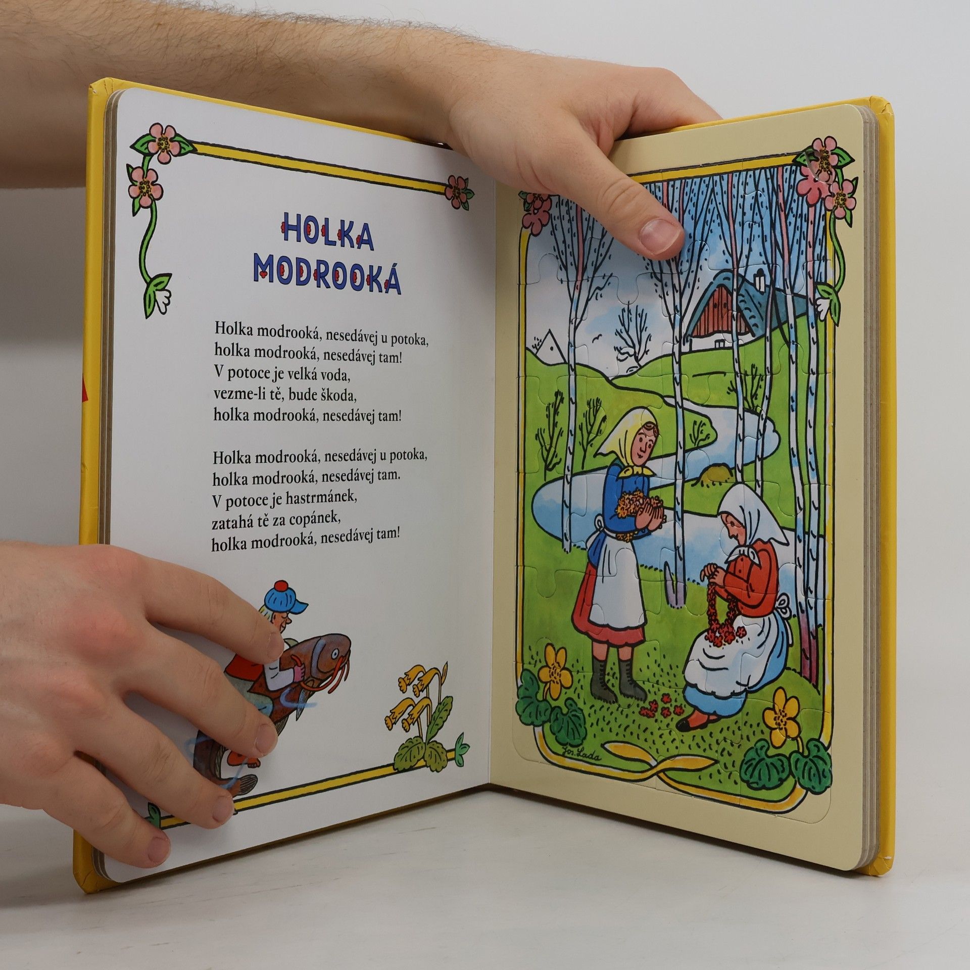 Josef Lada Lidová říkadla a písničky s puzzle - České jaro