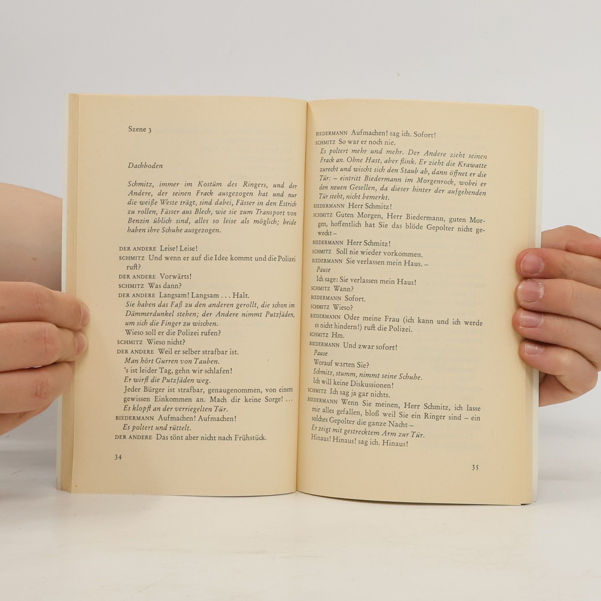 Max Frisch Biedermann und die Brandstifter