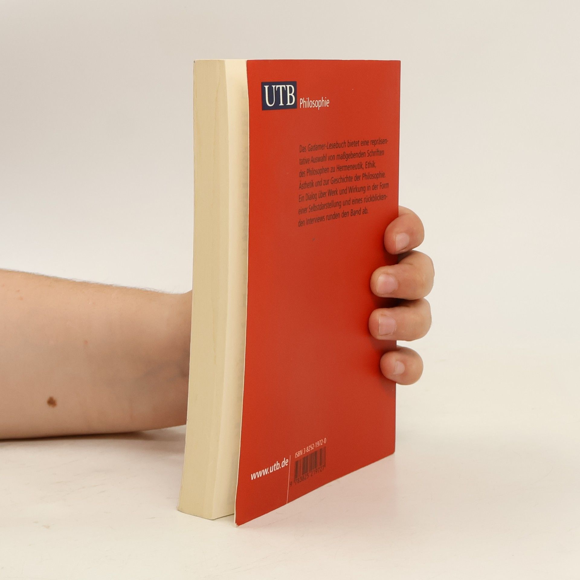 Hans-Georg Gadamer UTB - 1972: Gadamer Lesebuch