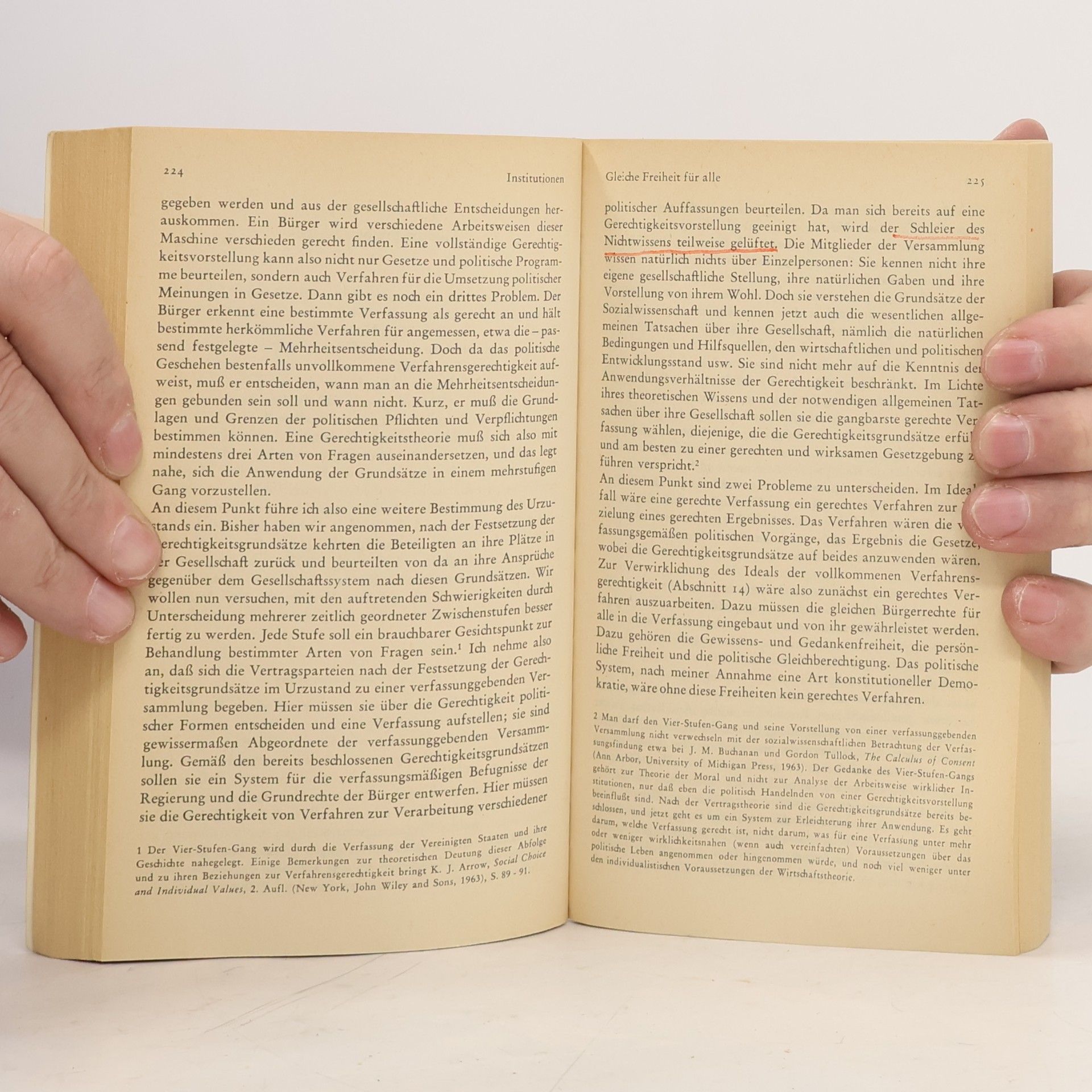 John Rawls Eine Theorie der Gerechtigkeit
