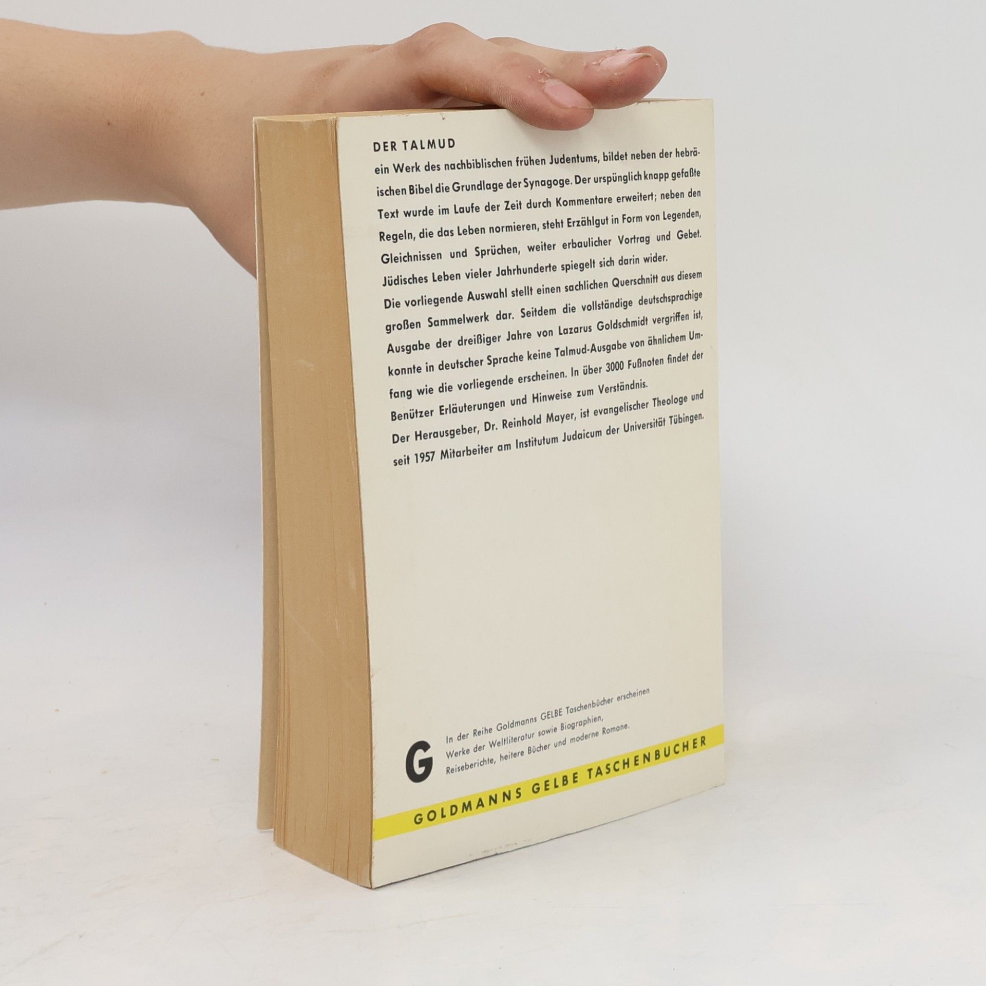 Reinhold Mayer Der babylonische Talmud