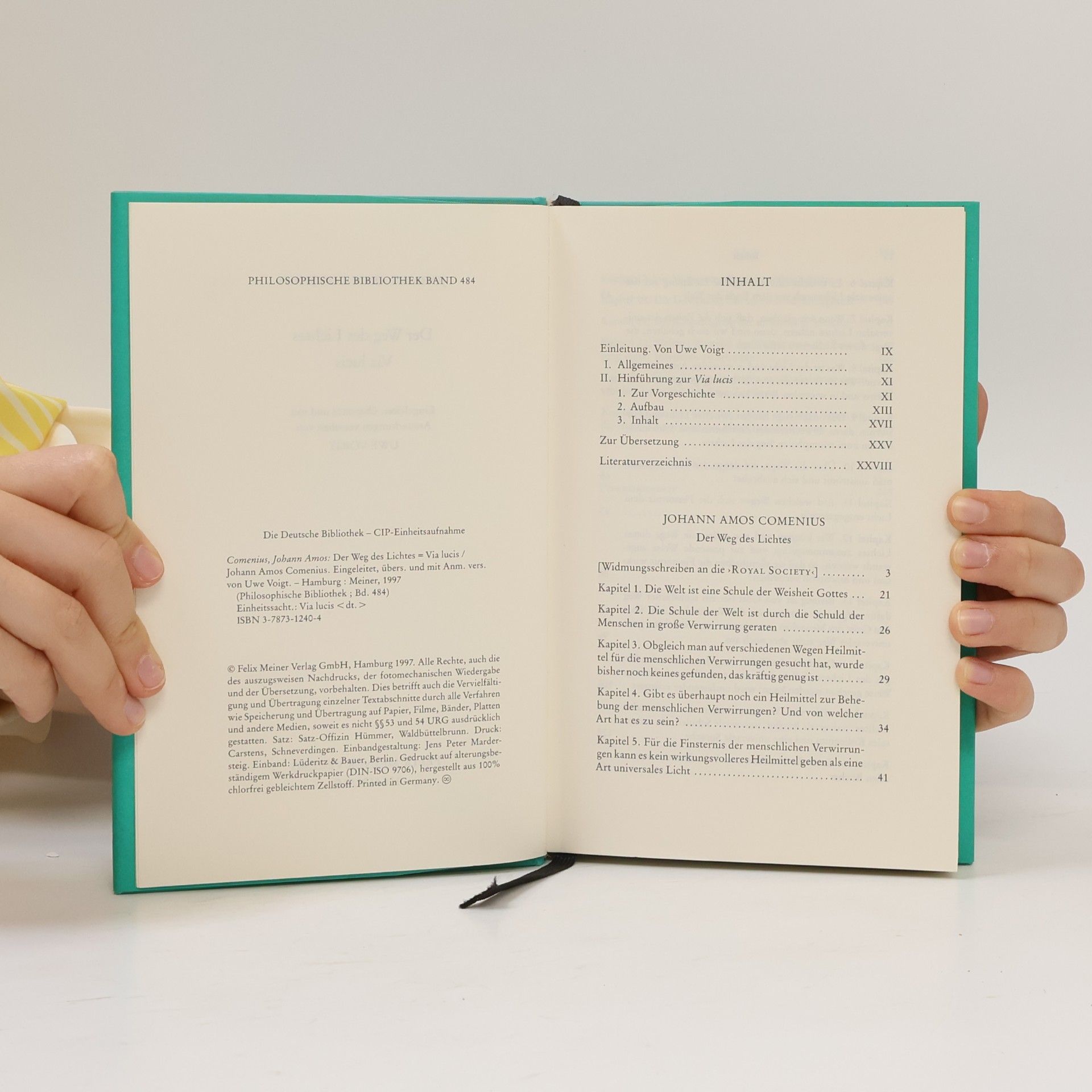 Johann Amos Comenius Philosophische Bibliothek - 484: Der Weg des Lichtes