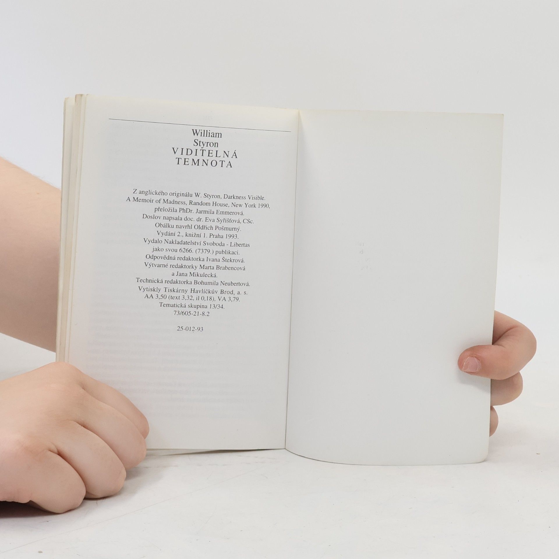 William Styron Viditelná temnota. Memoáry šílenství