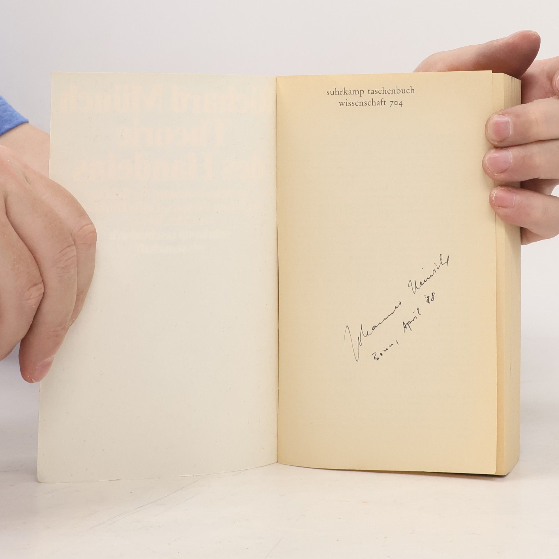 Richard Münch Suhrkamp Taschenbuch Wissenschaft - 704: Theorie des Handelns