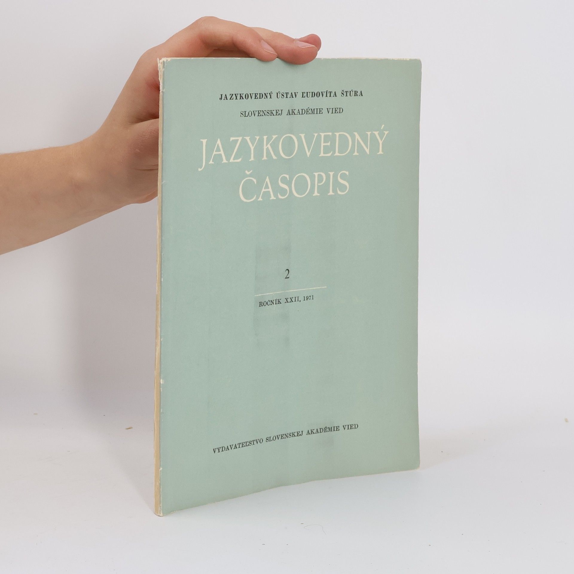 Kolektív autorov Jazykovedný časopis 2/XXII