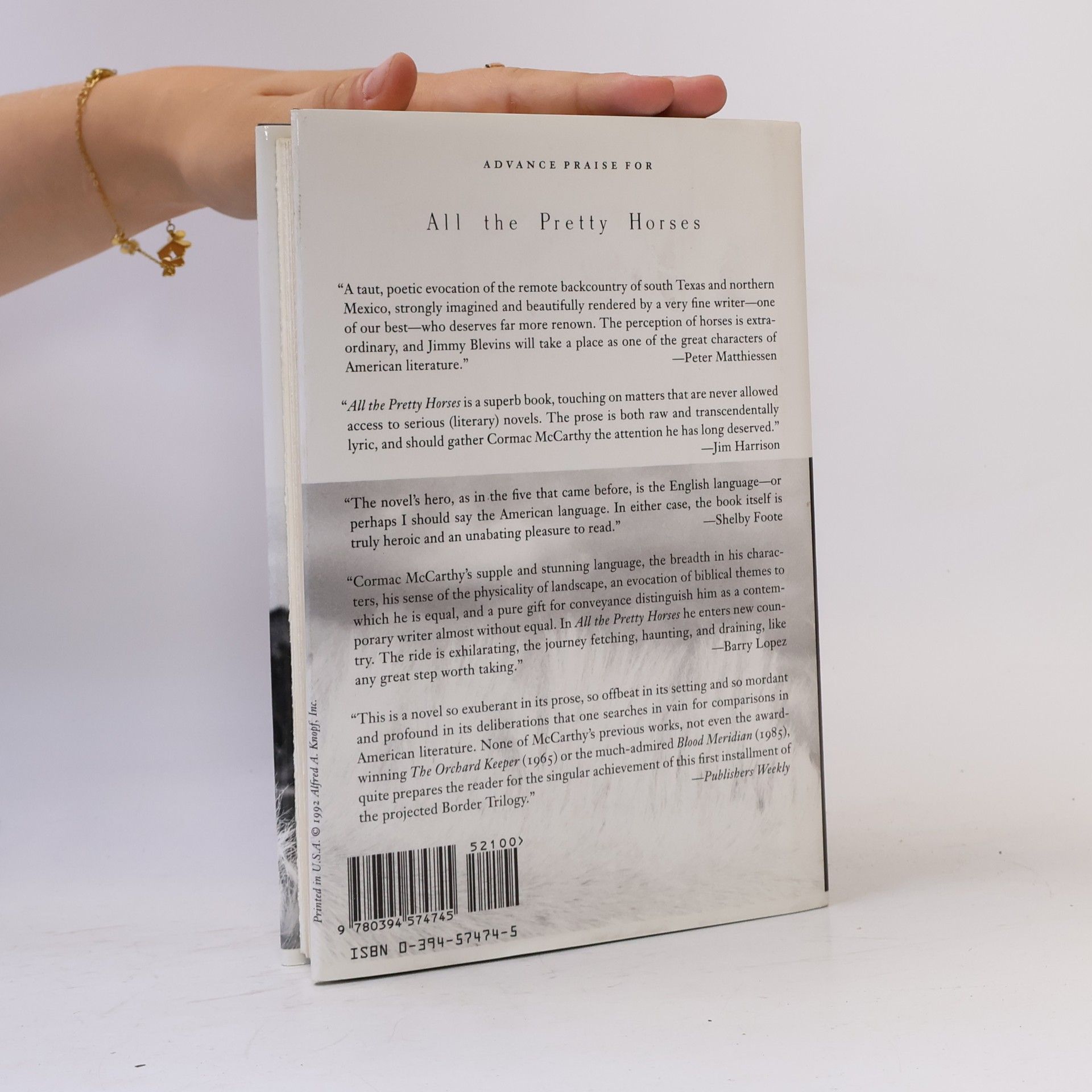 Cormac McCarthy The Border Trilogy - 1: All the Pretty Horses