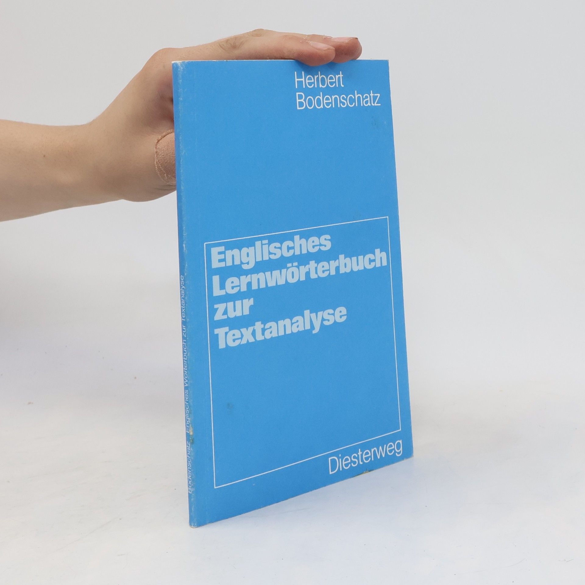 Herbert Bodenschatz Englisches Lernwörterbuch zur Textanalyse
