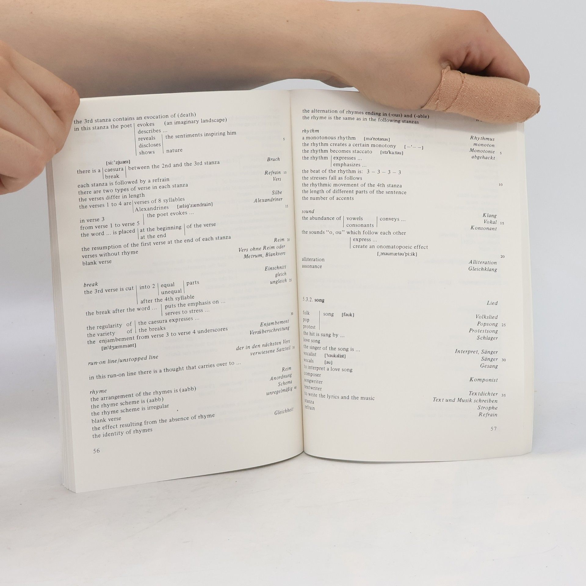 Herbert Bodenschatz Englisches Lernwörterbuch zur Textanalyse