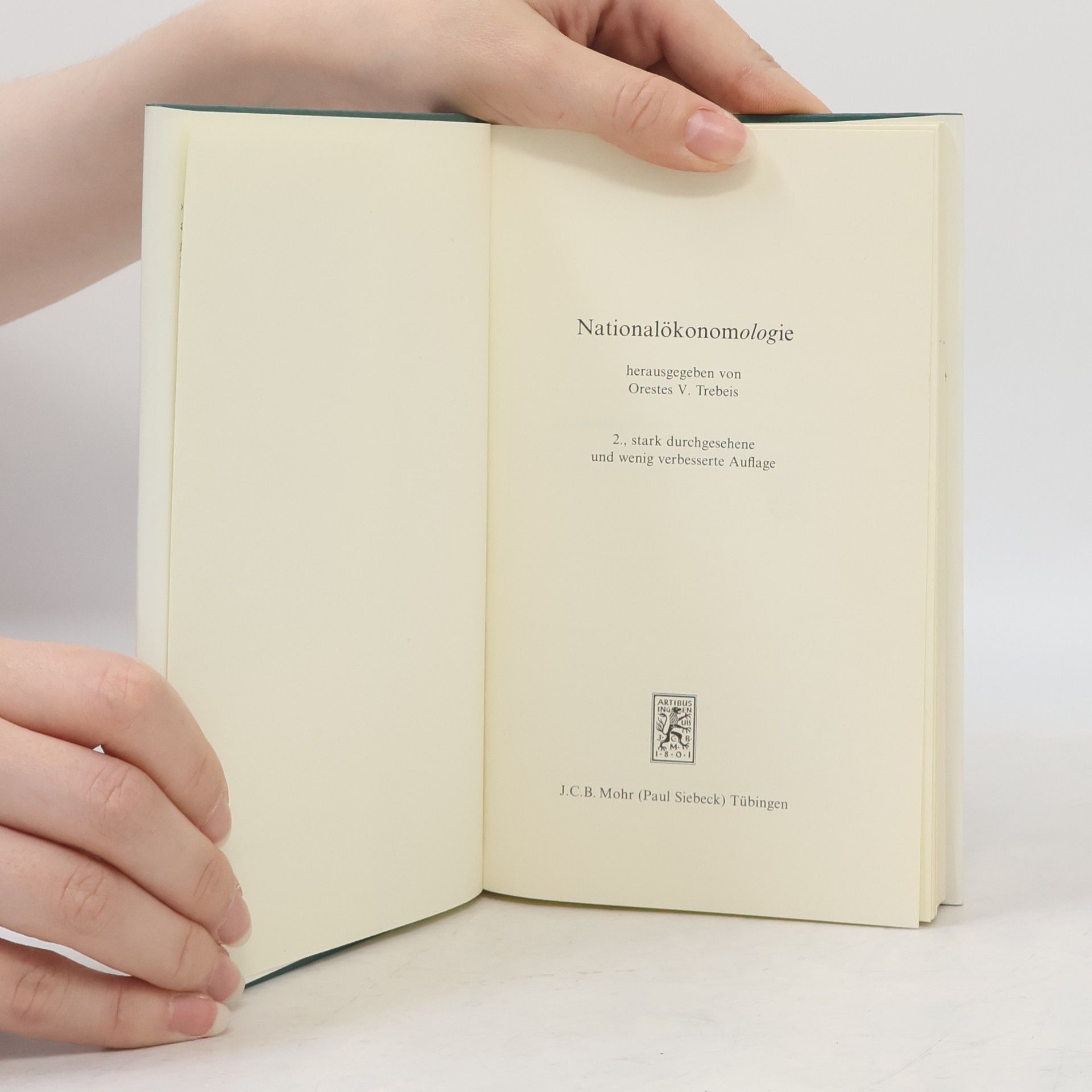 Orestes V. Trebeis Nationalökonomologie