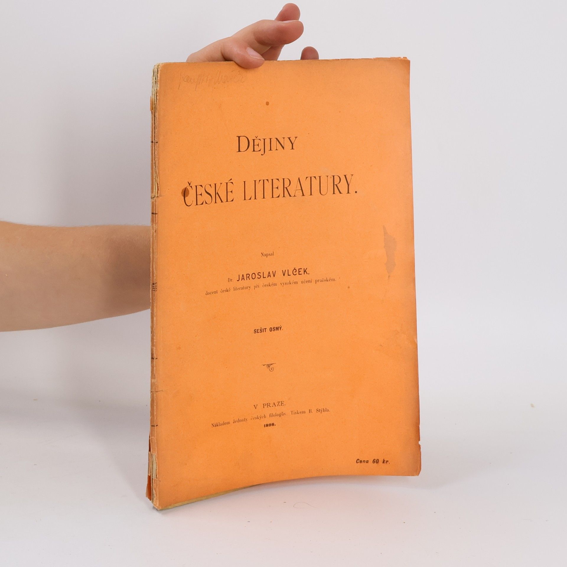 Dějiny české literatury. Sešit osmý