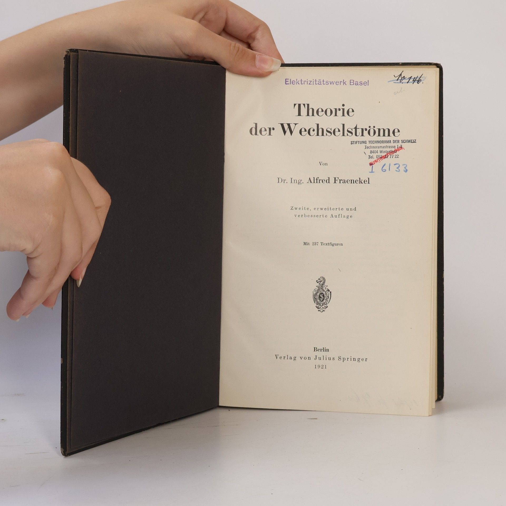 Alfred Fraenckel Theorie der Wechselströme