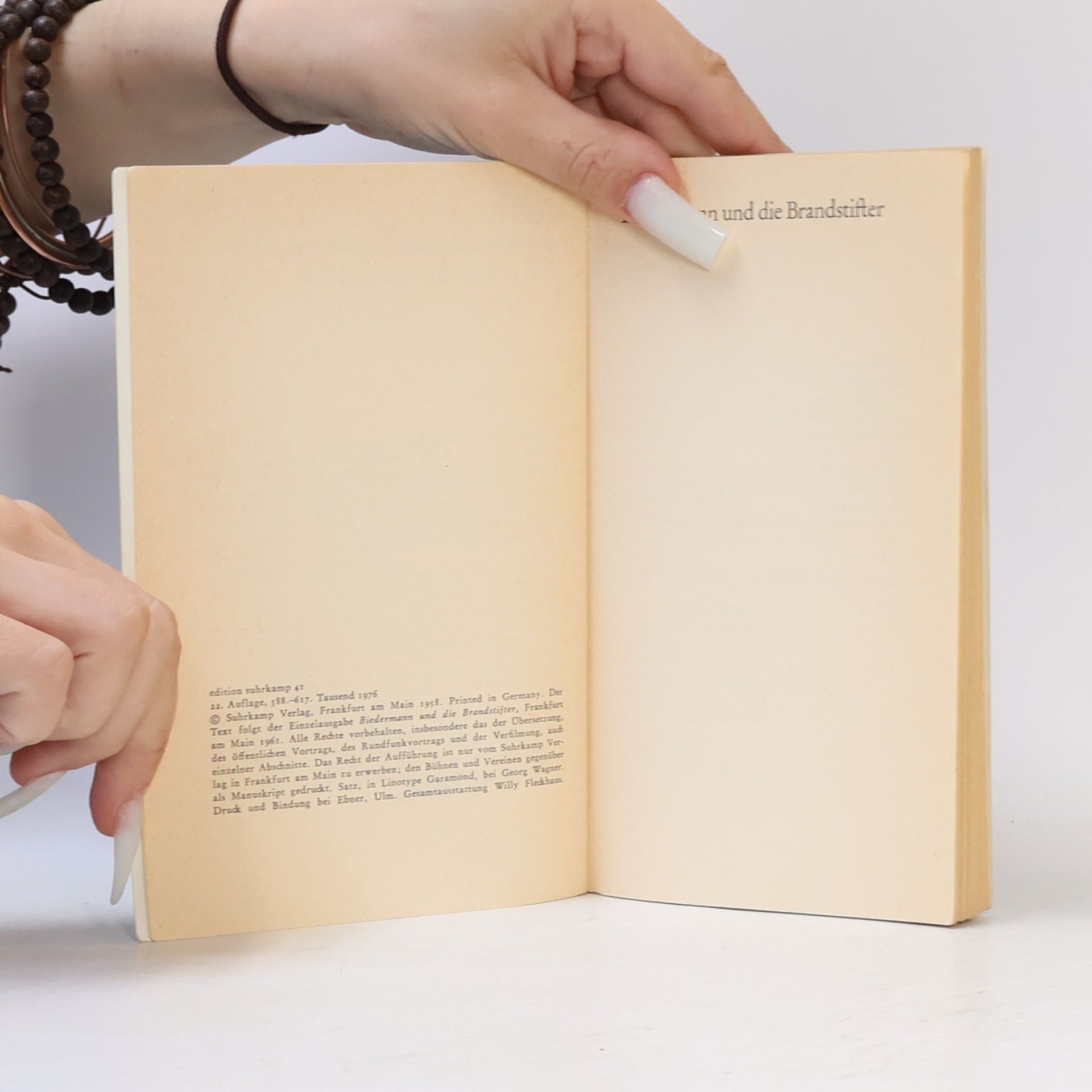 Max Frisch Biedermann und die Brandstifter