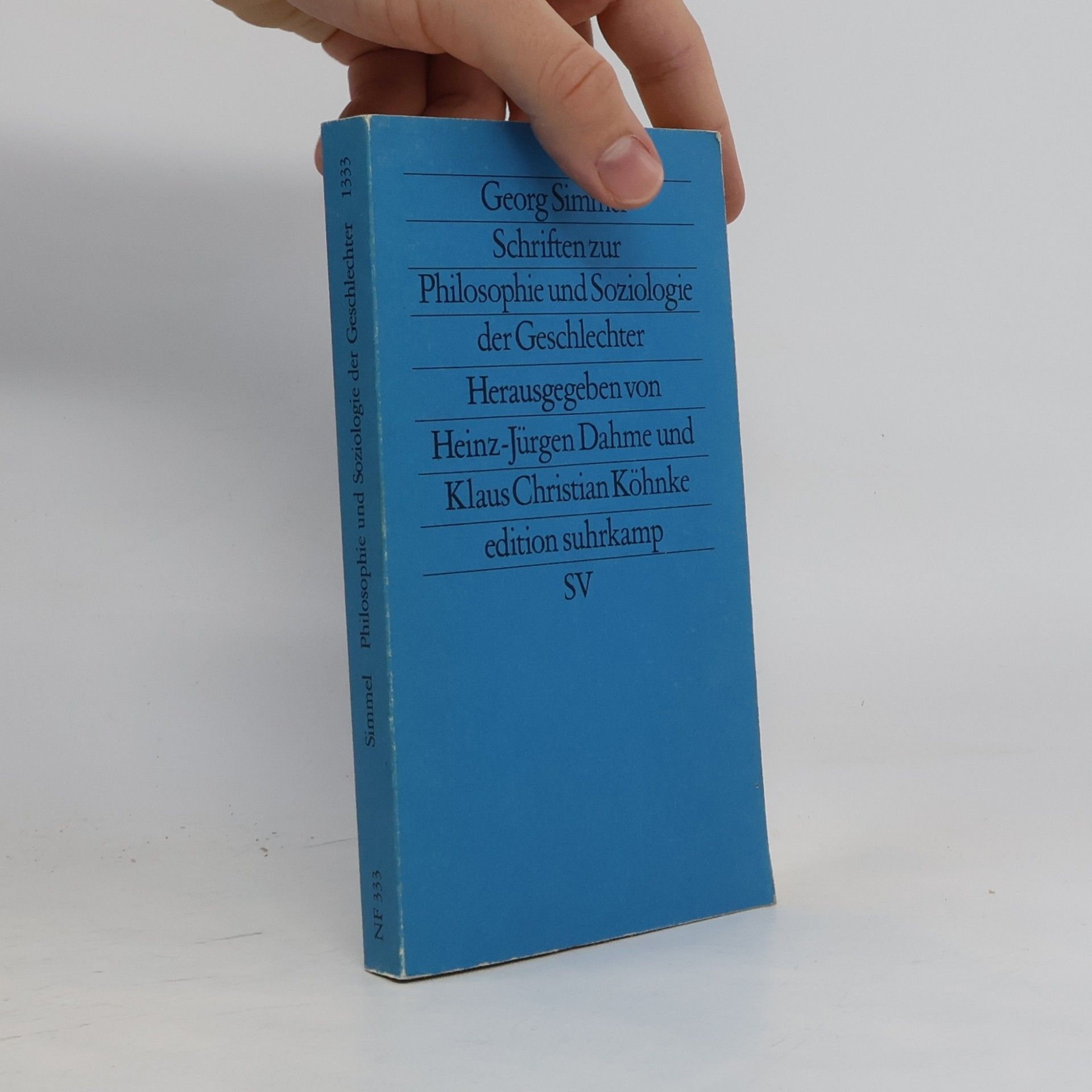 Georg Simmel Schriften zur Philosophie und Soziologie der Geschlechter