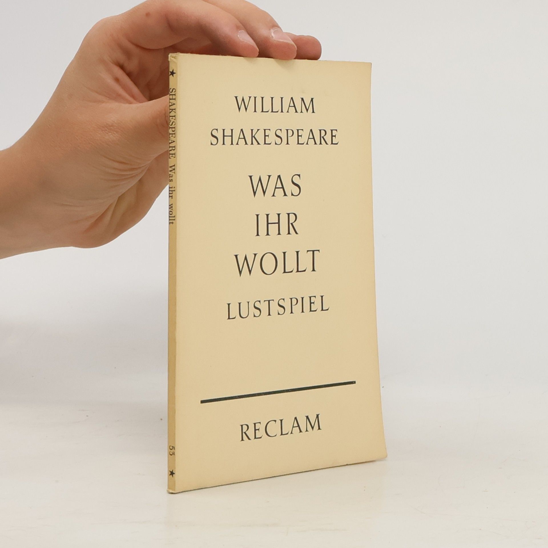 William Shakespeare Was ihr wollt. Lustspiel