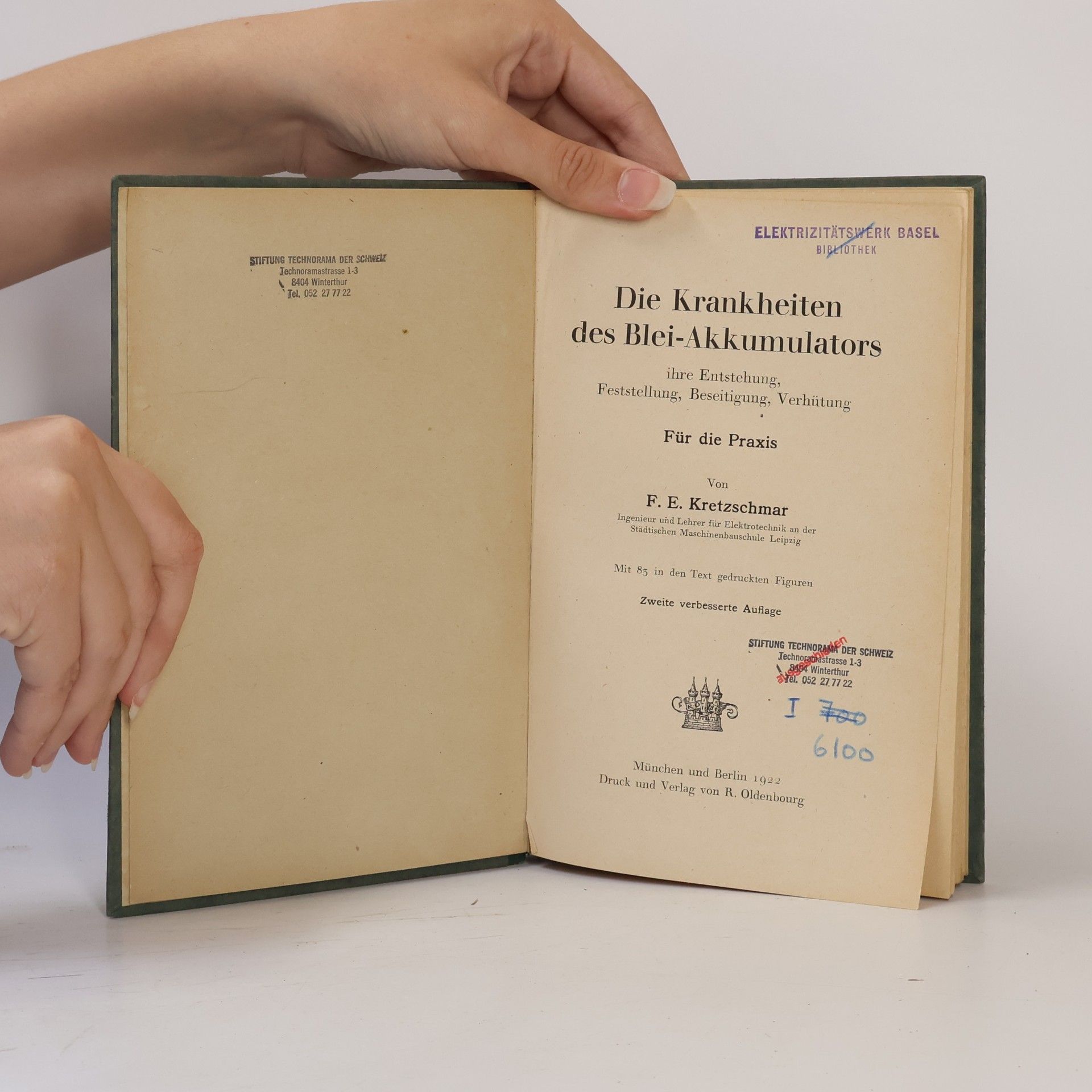 F. E. Kretzschmar Die Krankheiten des Blei-Akkumulators