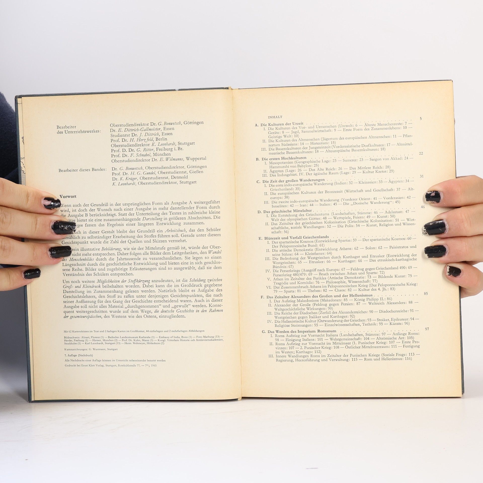 Karl Leonhardt Grundriss der Geschichte. Ausgabe B. Band 1