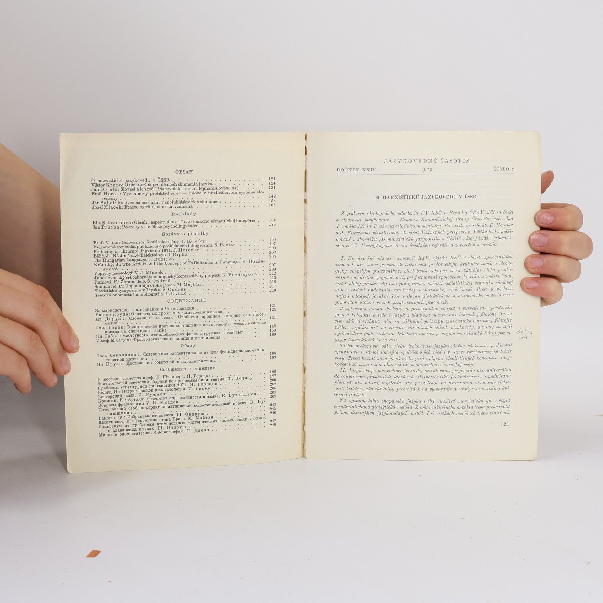Autorenkollektiv Jazykovedný časopis 2/1973