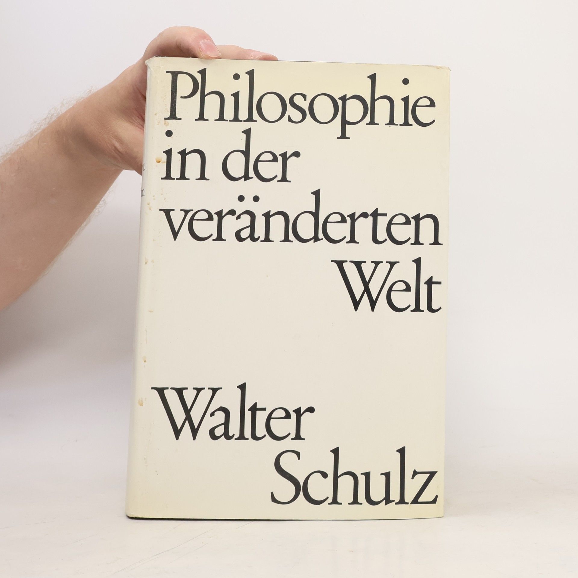 Walter Schulz Philosophie in der veränderten Welt