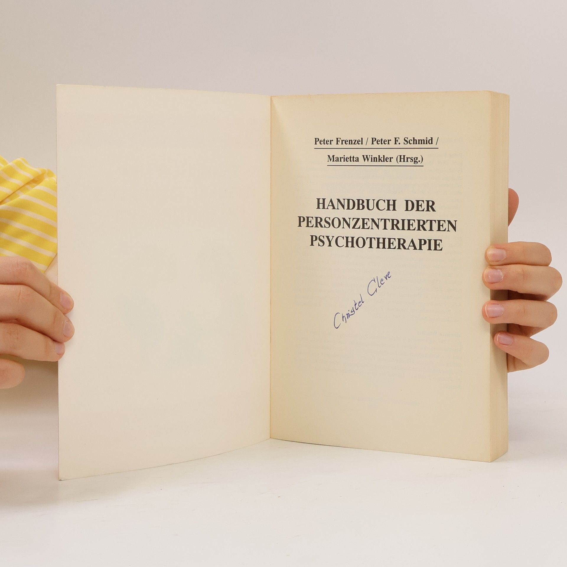 Peter Frenzel Handbuch der personzentrierten Psychotherapie