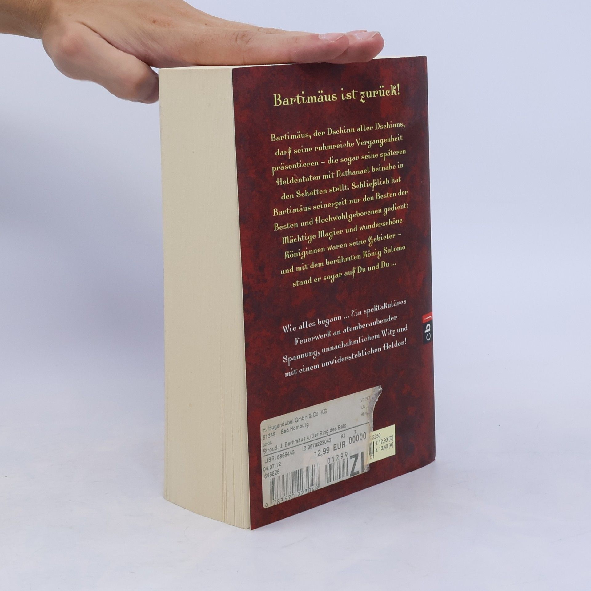 Jonathan Stroud Bartimäus: Der Ring des Salomo