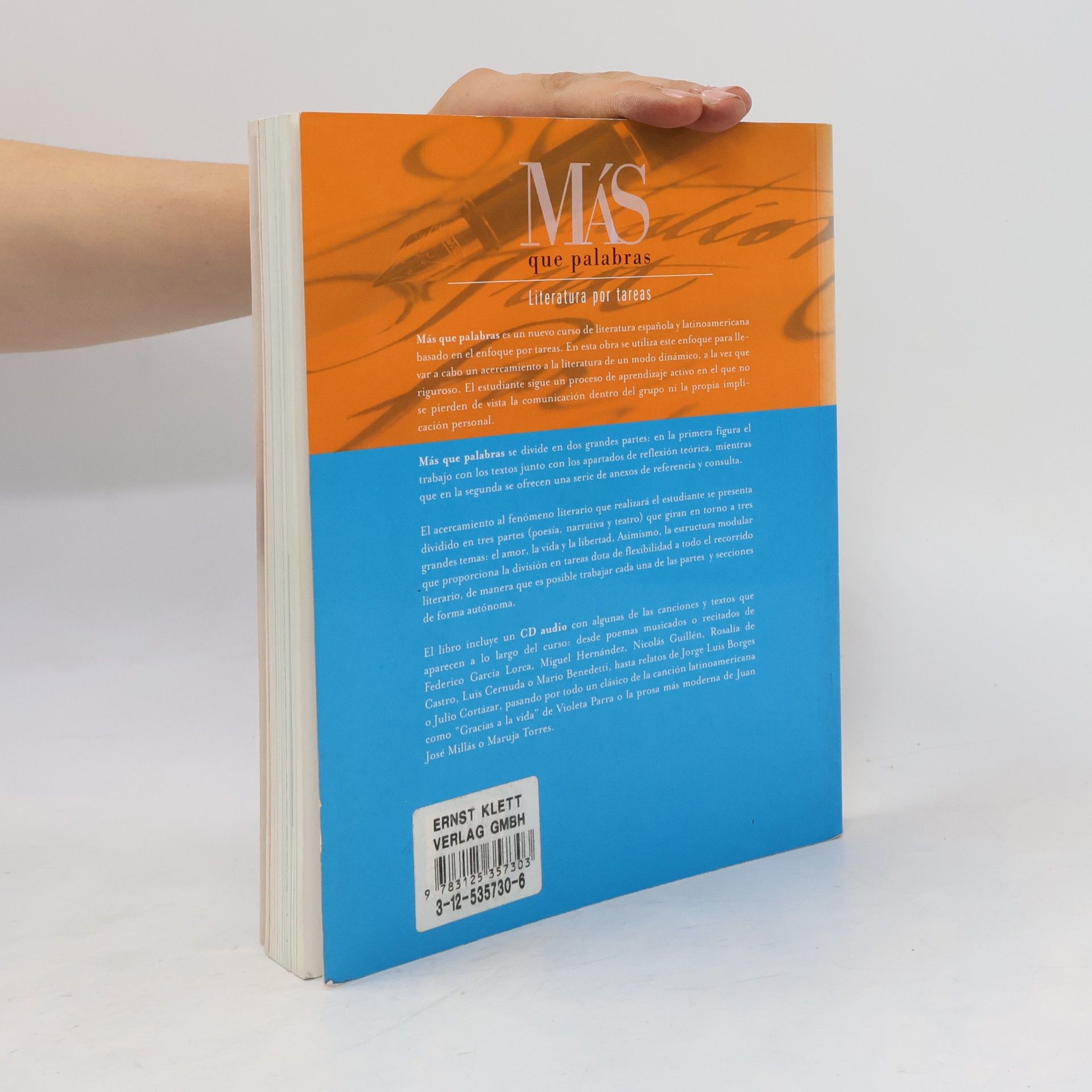 Giovanna Benetti Más que palabras - Literatura pro tareas.Mit CD