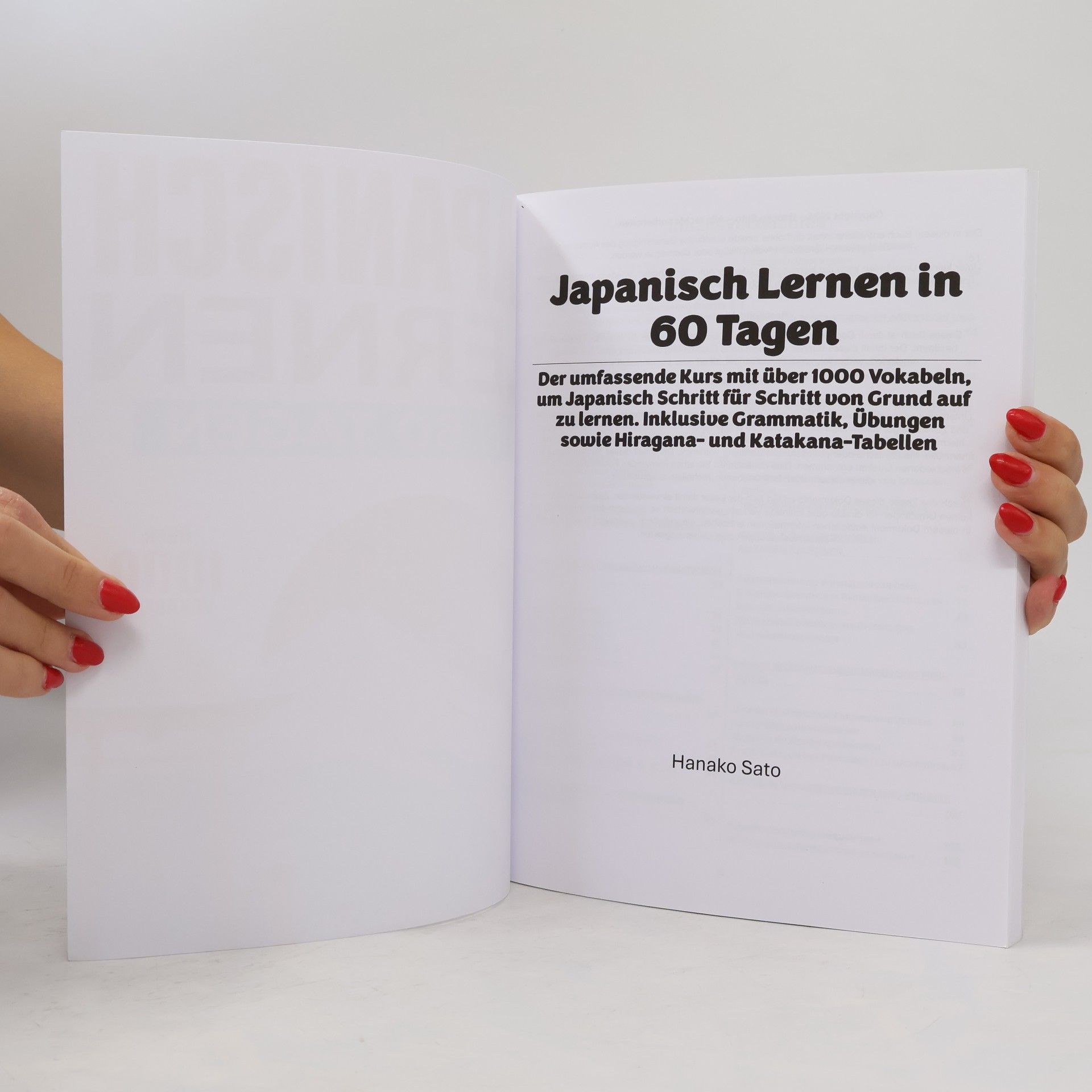 Hanako Sato Japanisch Lernen in 60 Tagen