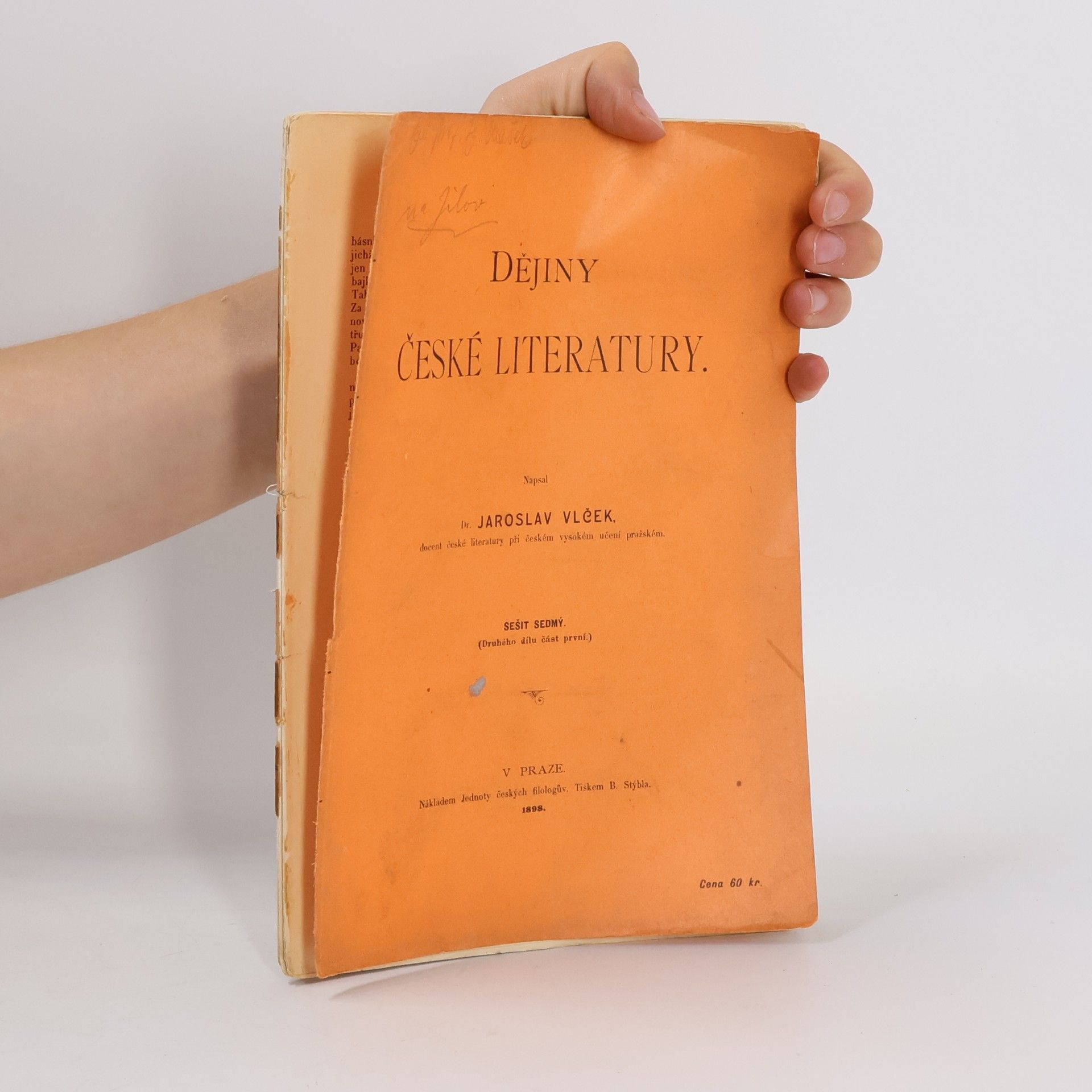 Jaroslav Vlček Dějiny české literatury 7