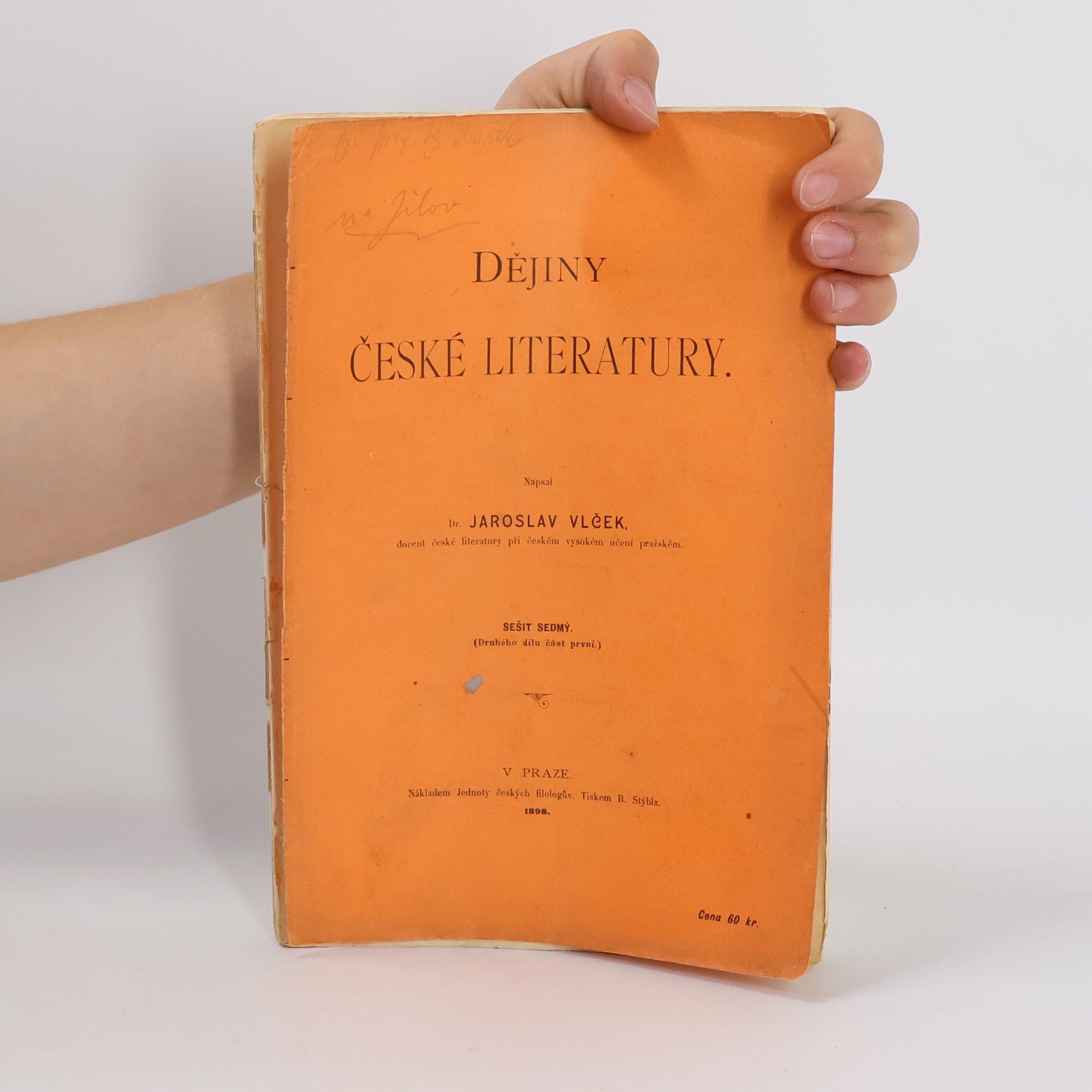 Jaroslav Vlček Dějiny české literatury 7