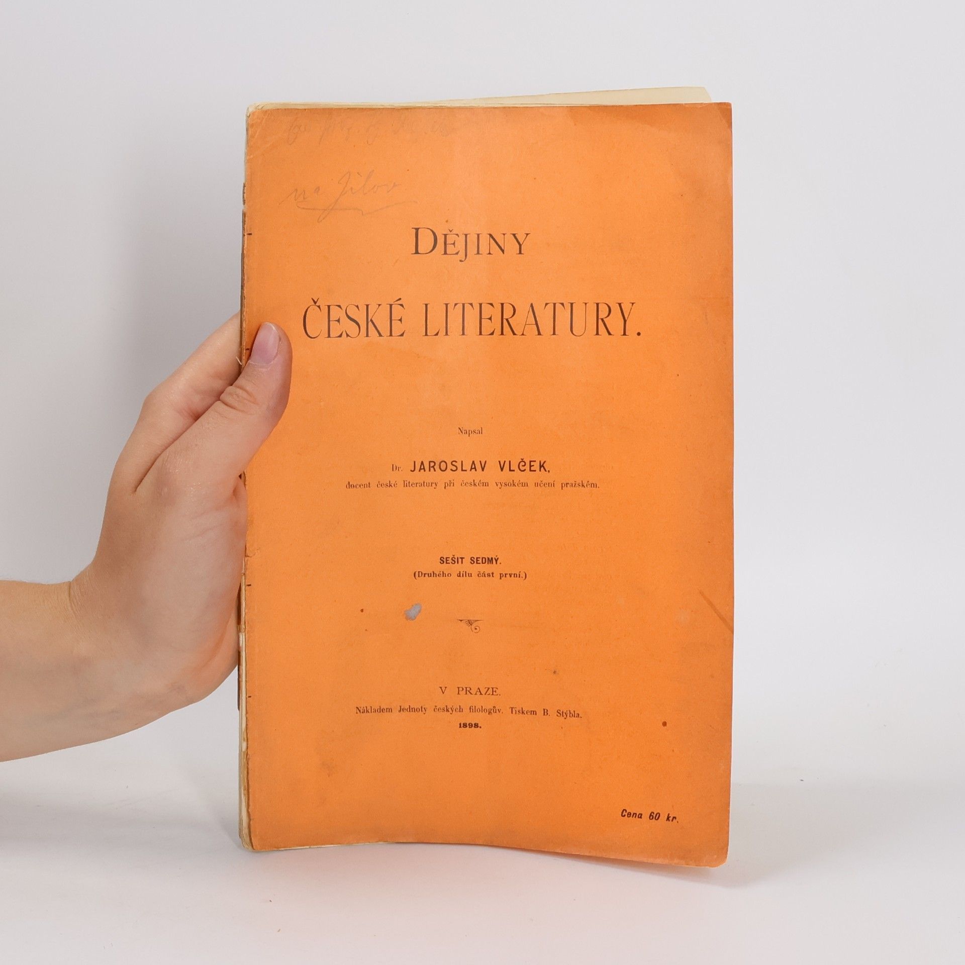 Jaroslav Vlček Dějiny české literatury 7