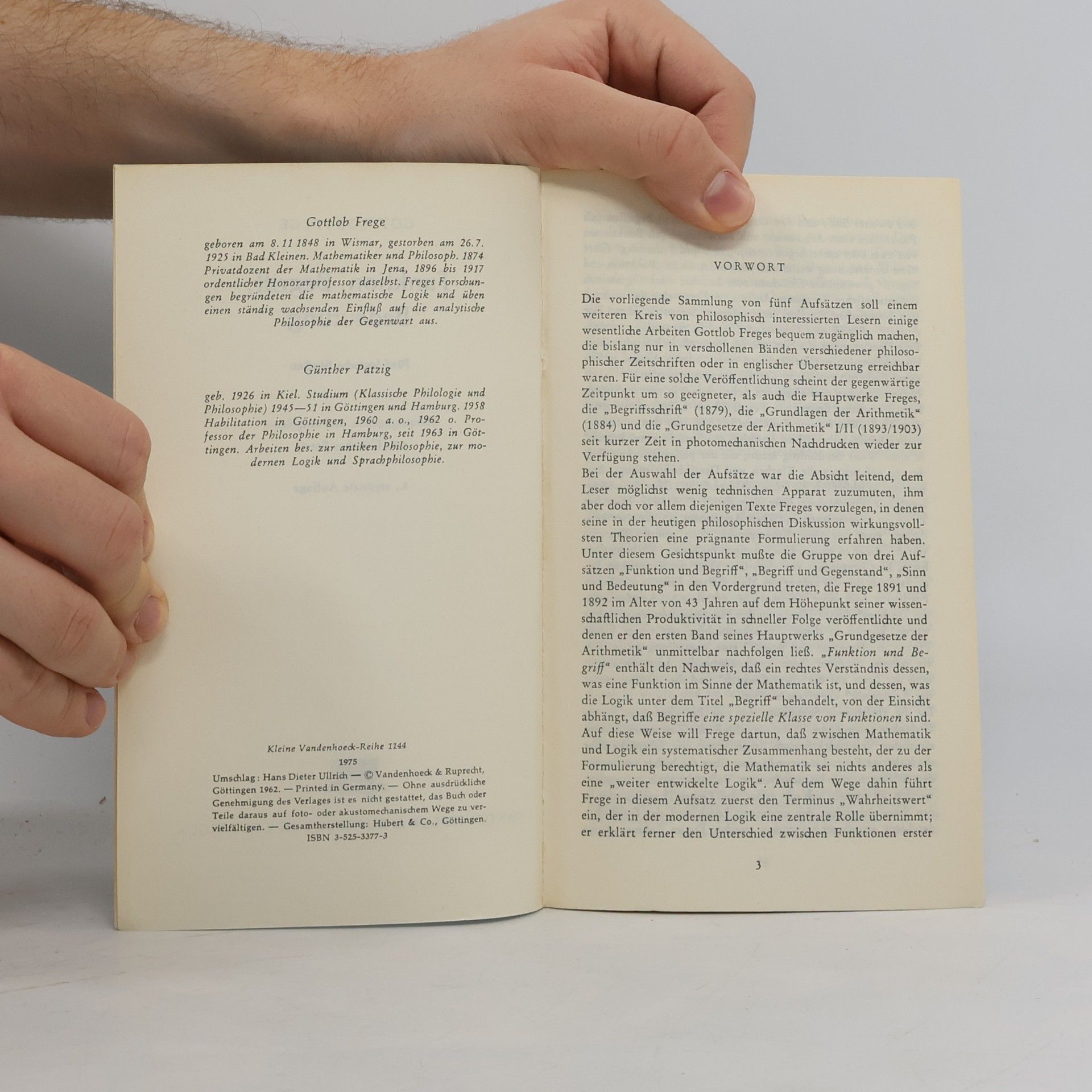 Gottlob Frege Funktion, Begriff, Bedeutung