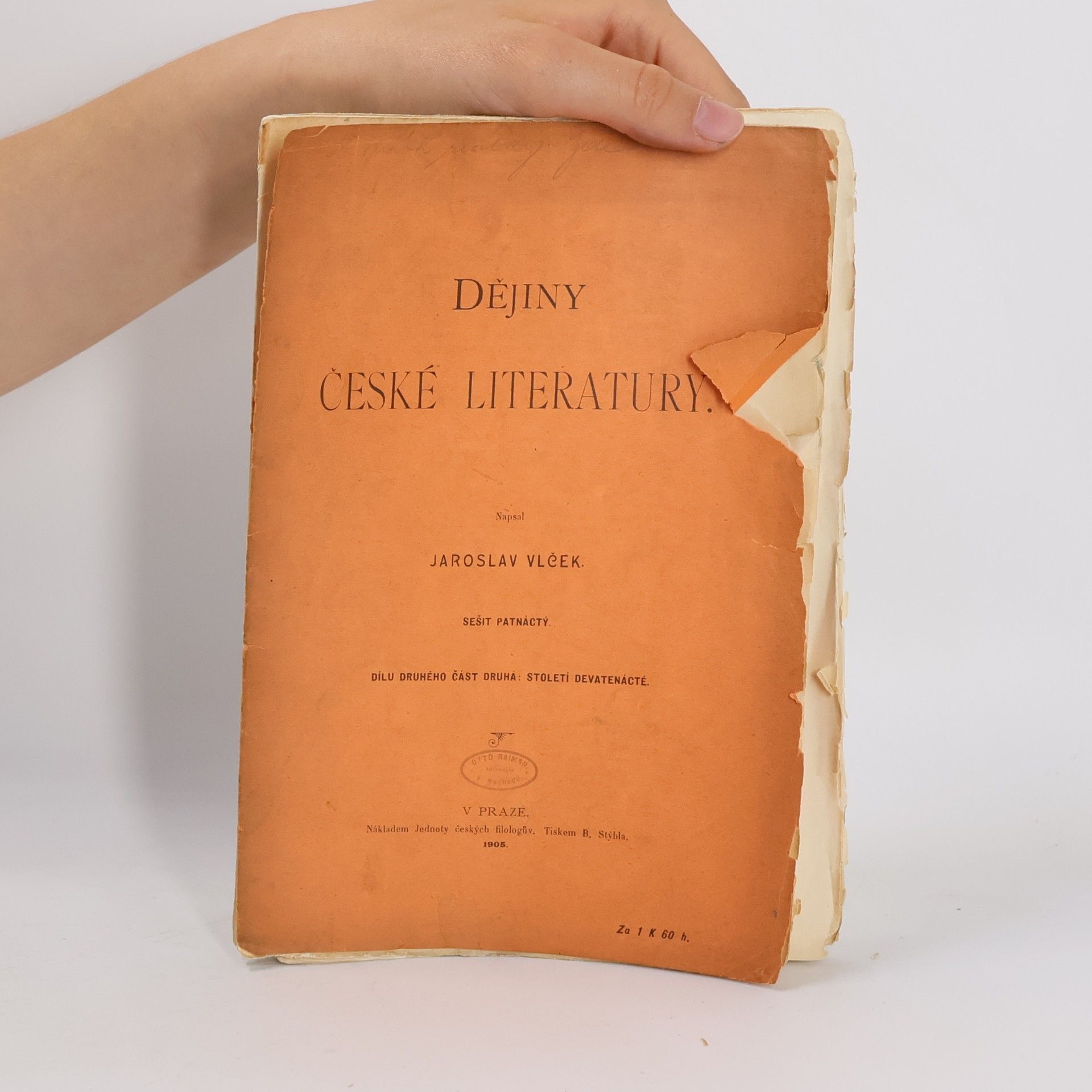 Jaroslav Vlček Dějiny české literatury