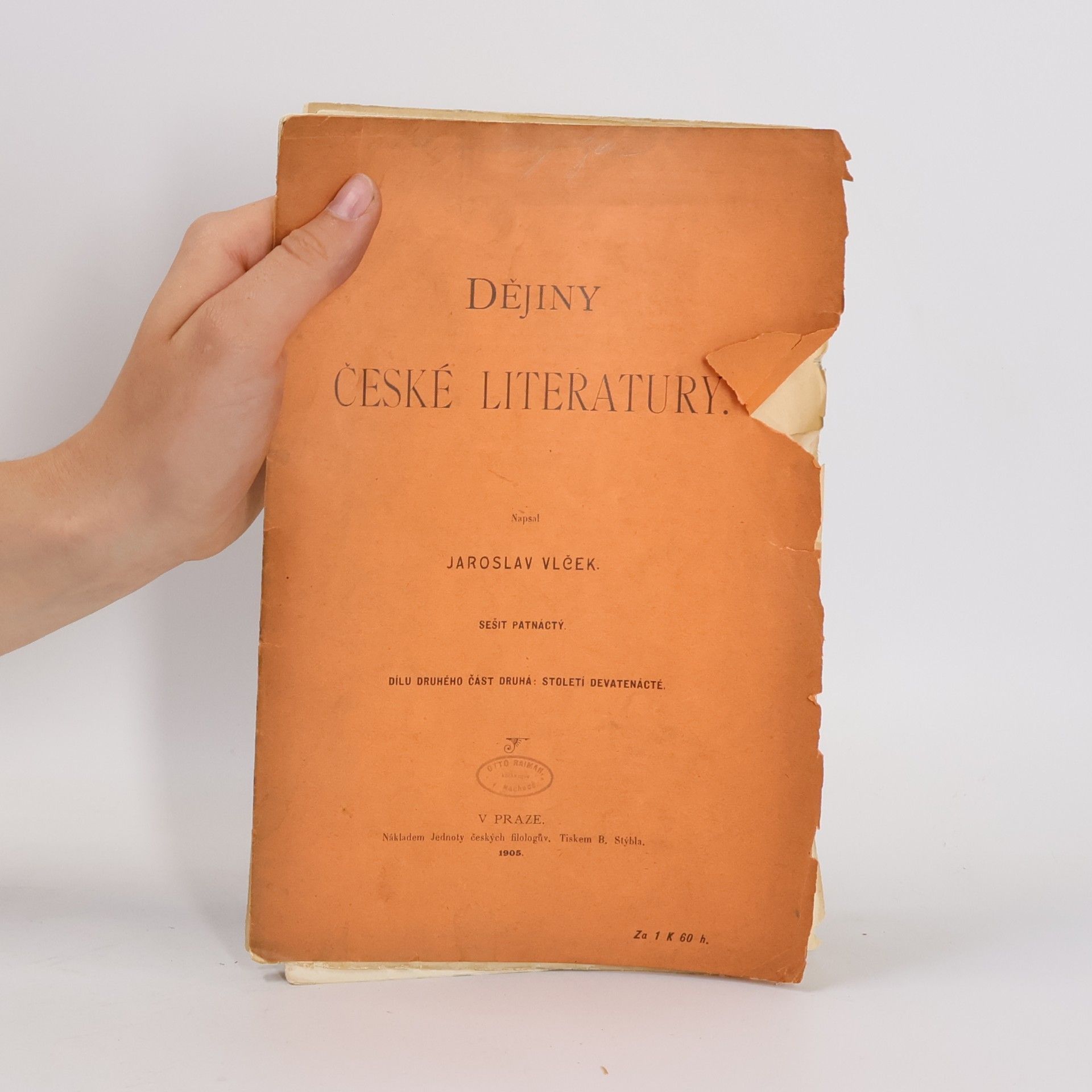 Jaroslav Vlček Dějiny české literatury