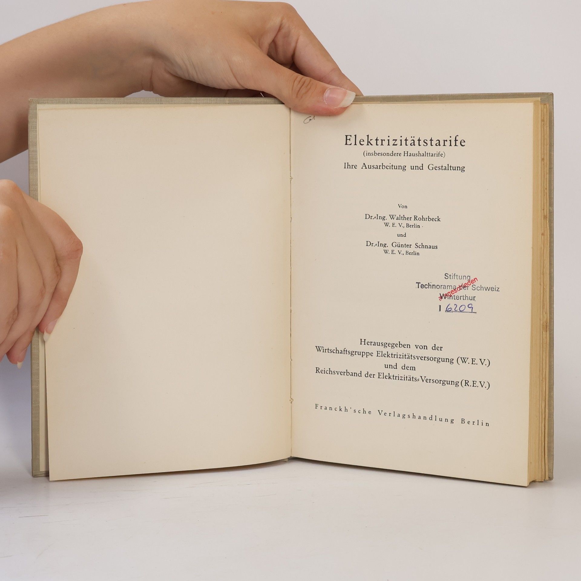 Walther Rohrbeck Elektizitätstarife