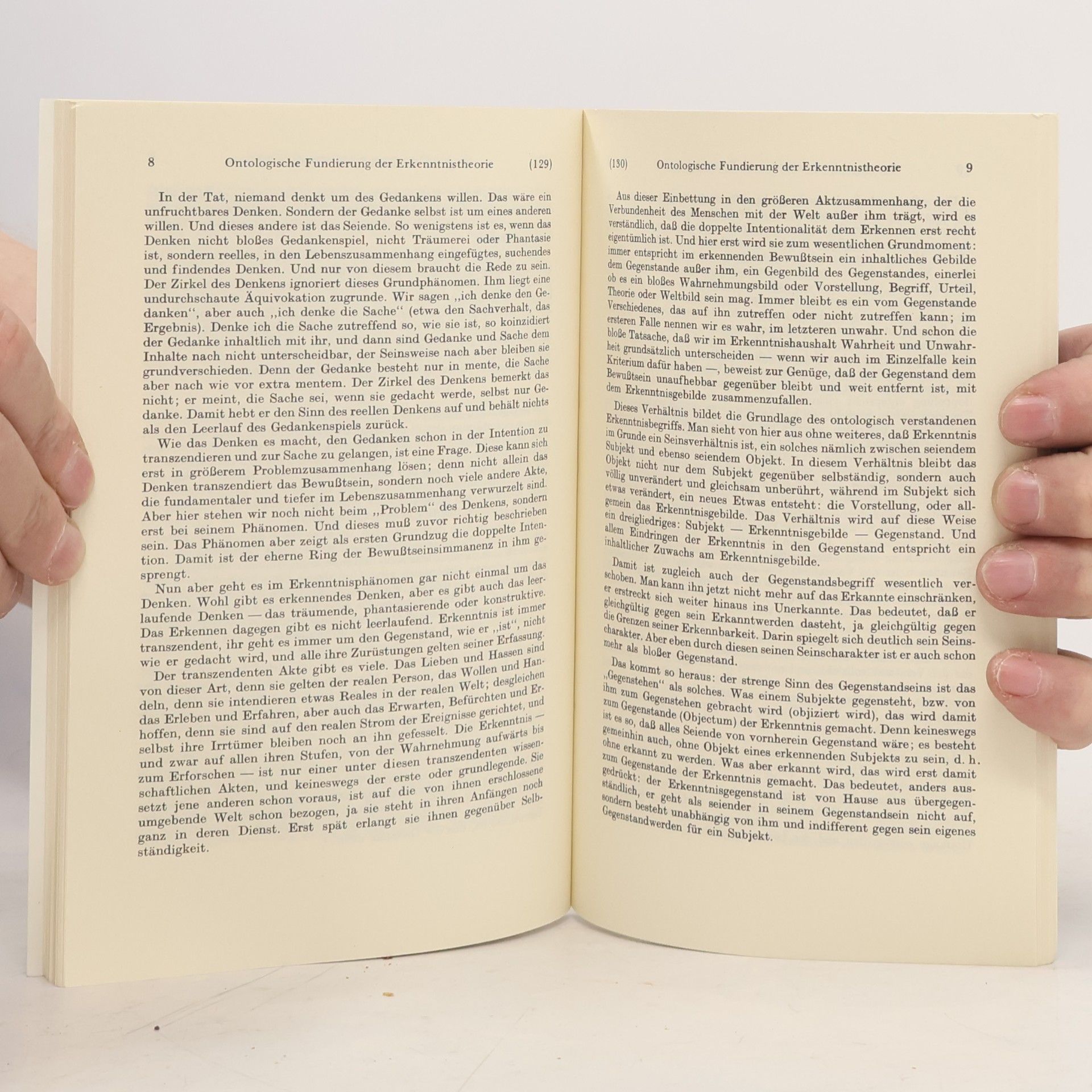 Nicolai Hartmann Die Erkenntnis im Lichte der Ontologie