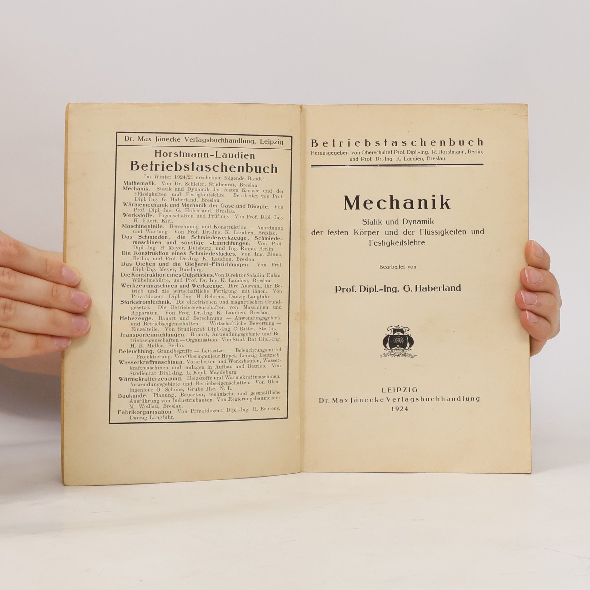G. Haberlandt Mechanik