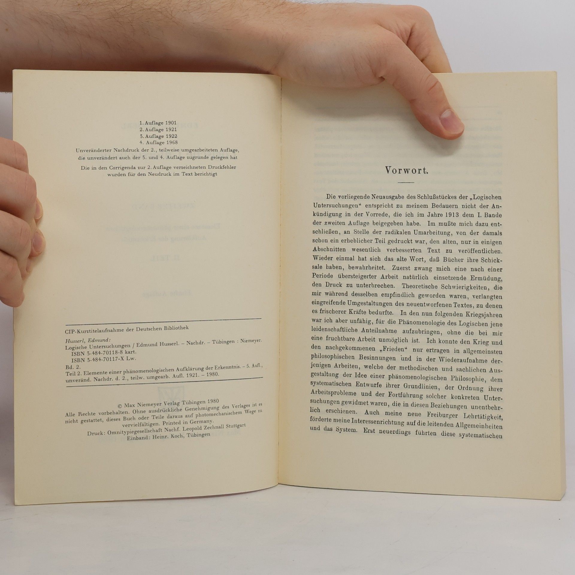 Edmund Husserl Logische Untersuchungen II/2