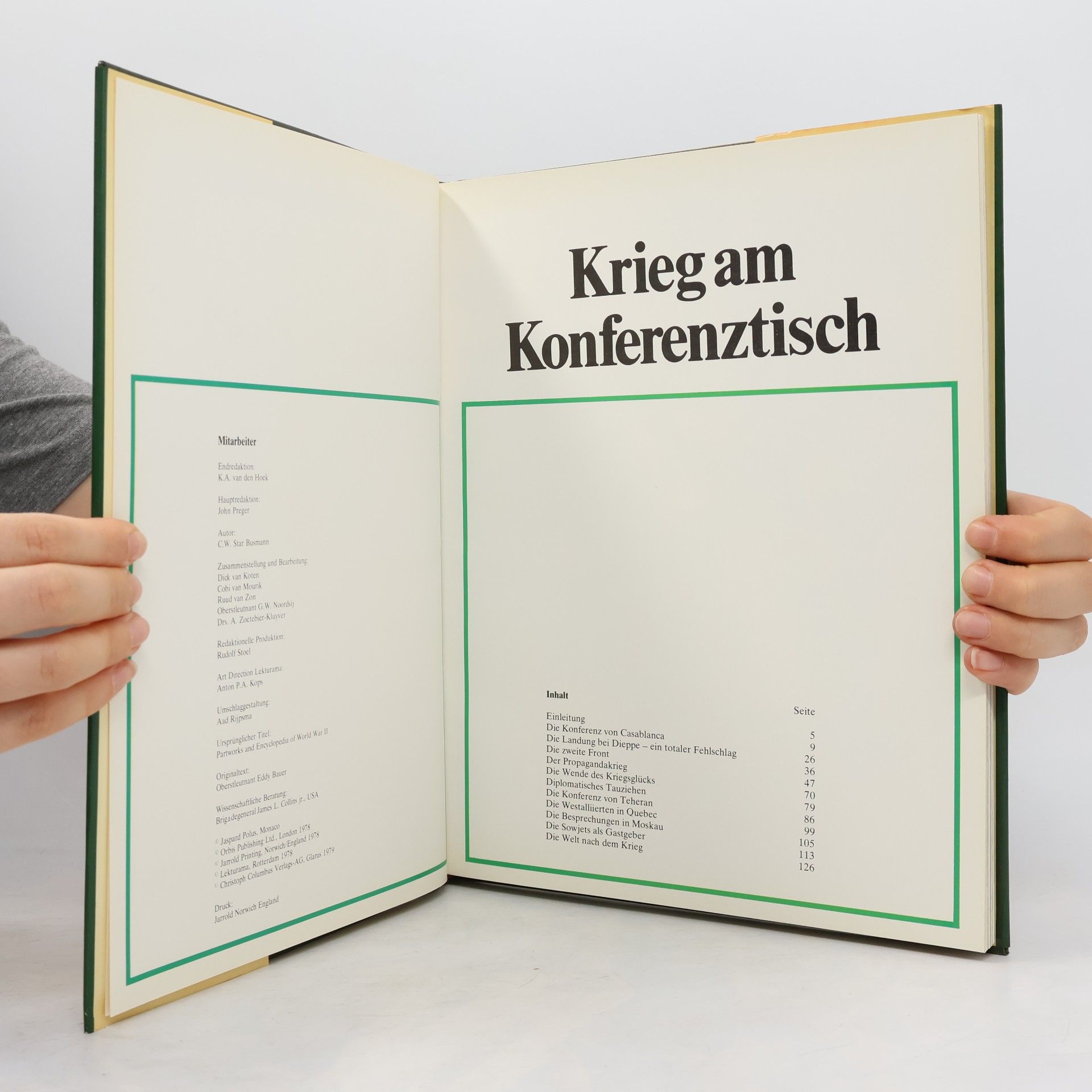 Collectif d'auteurs Krieg am Konferenztisch