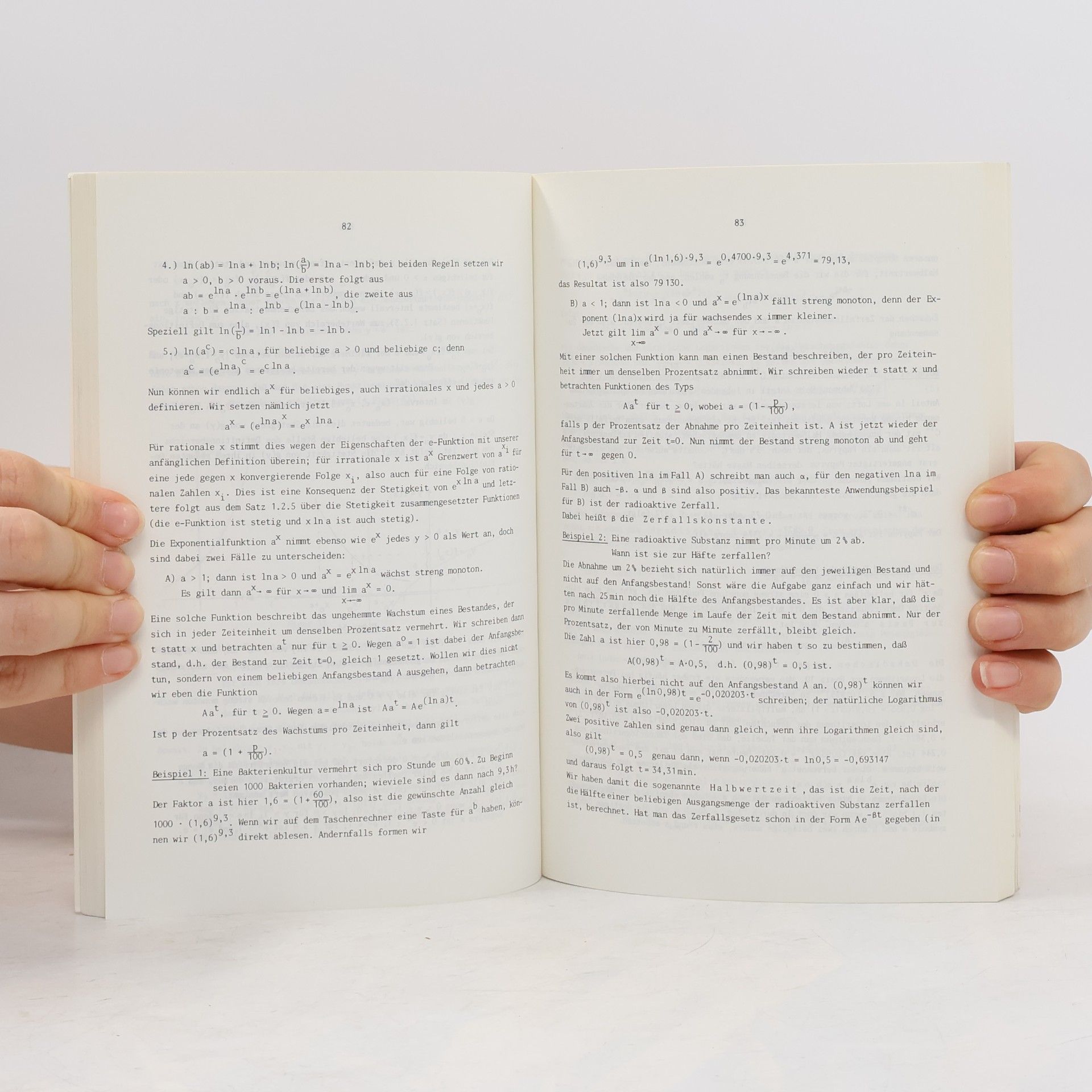 Herbert Vogt Teubner Studienbücher Mathematik: Grundkurs Mathematik für Biologen