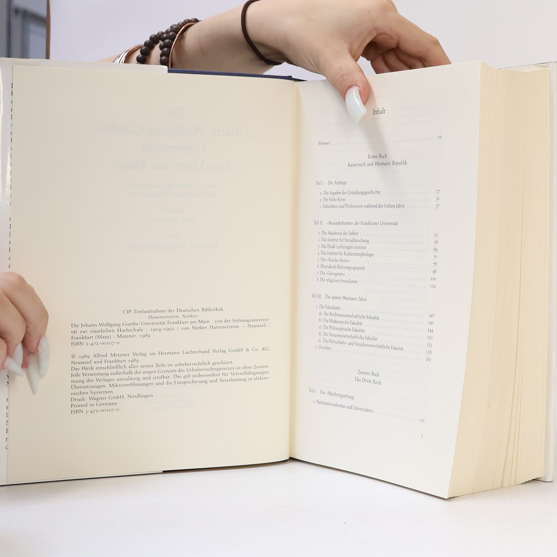 Notker Hammerstein Die Johann Wolfgang Goethe-Universität, Frankfurt am Main