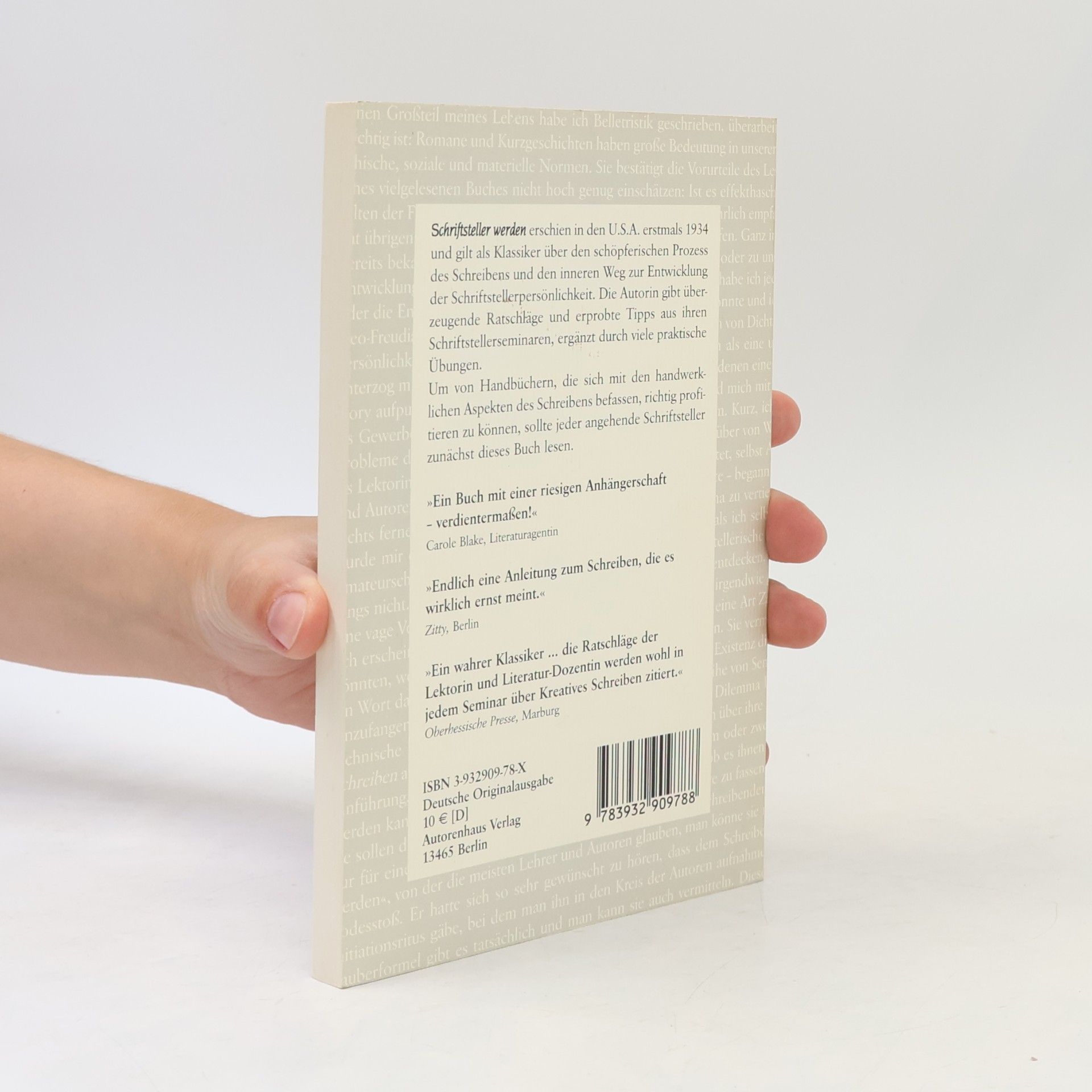 Dorothea Brande Schriftsteller werden