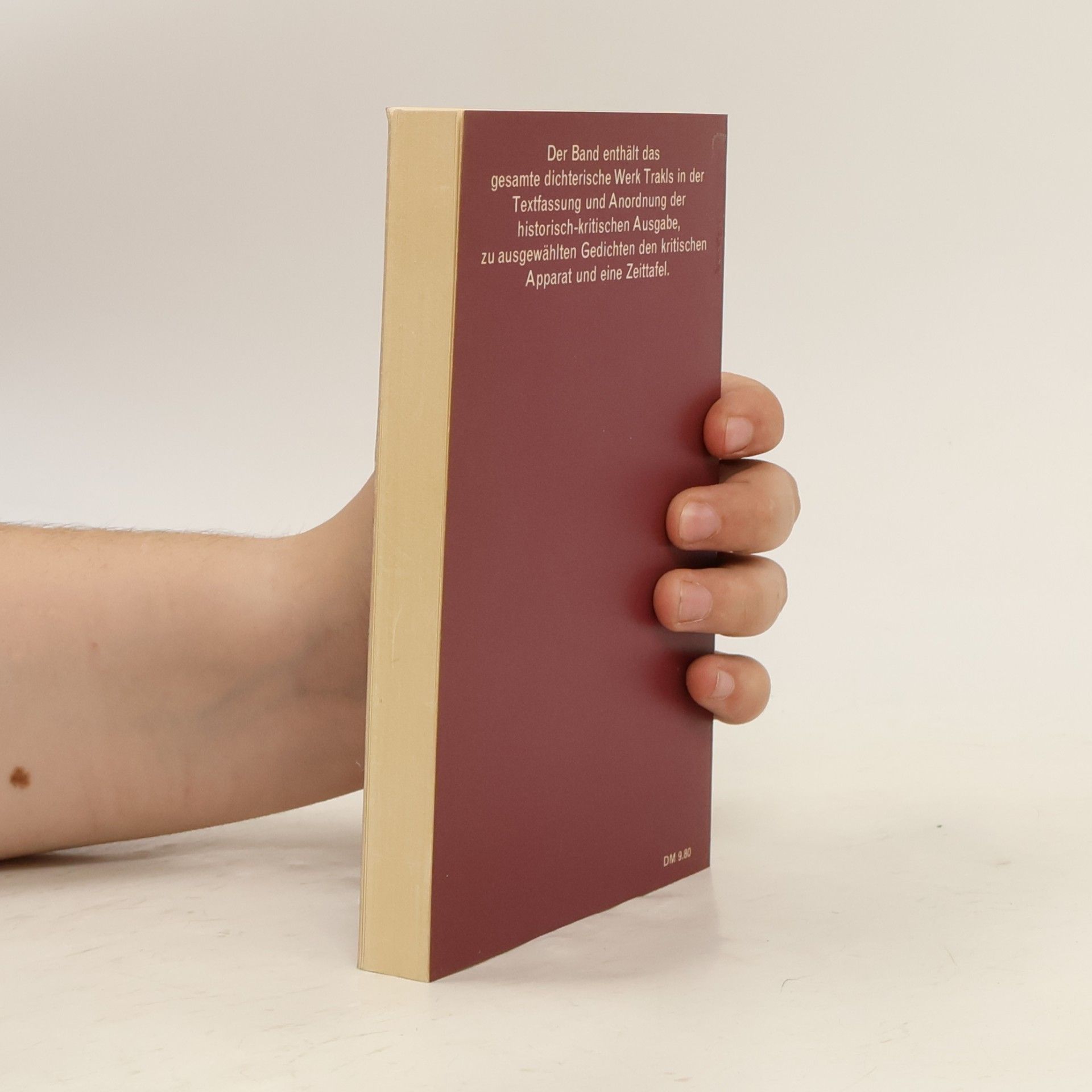 Georg Trakl Das dichterische Werk