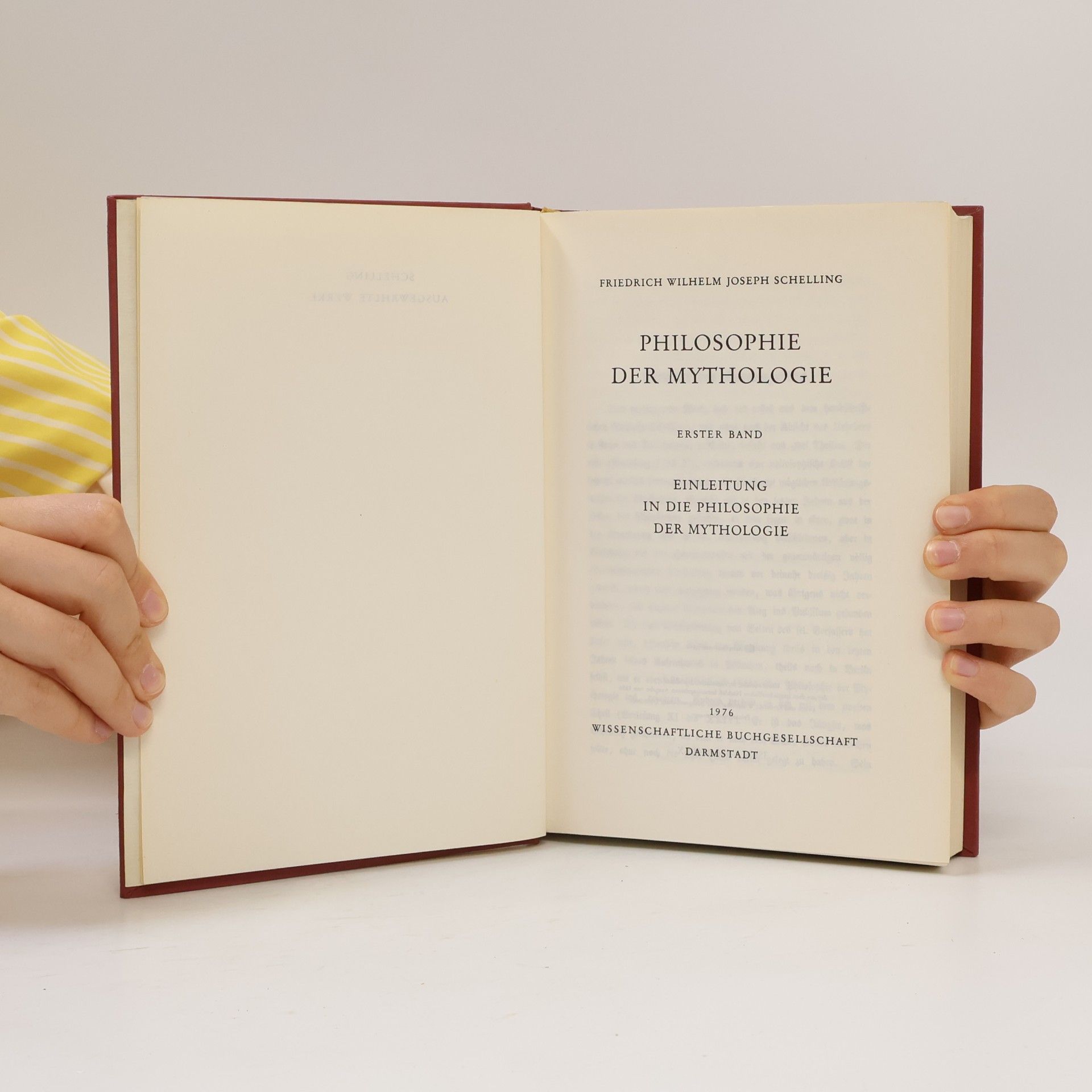 Friedrich Wilhelm Joseph von Schelling Philosophie der Mythologie 1