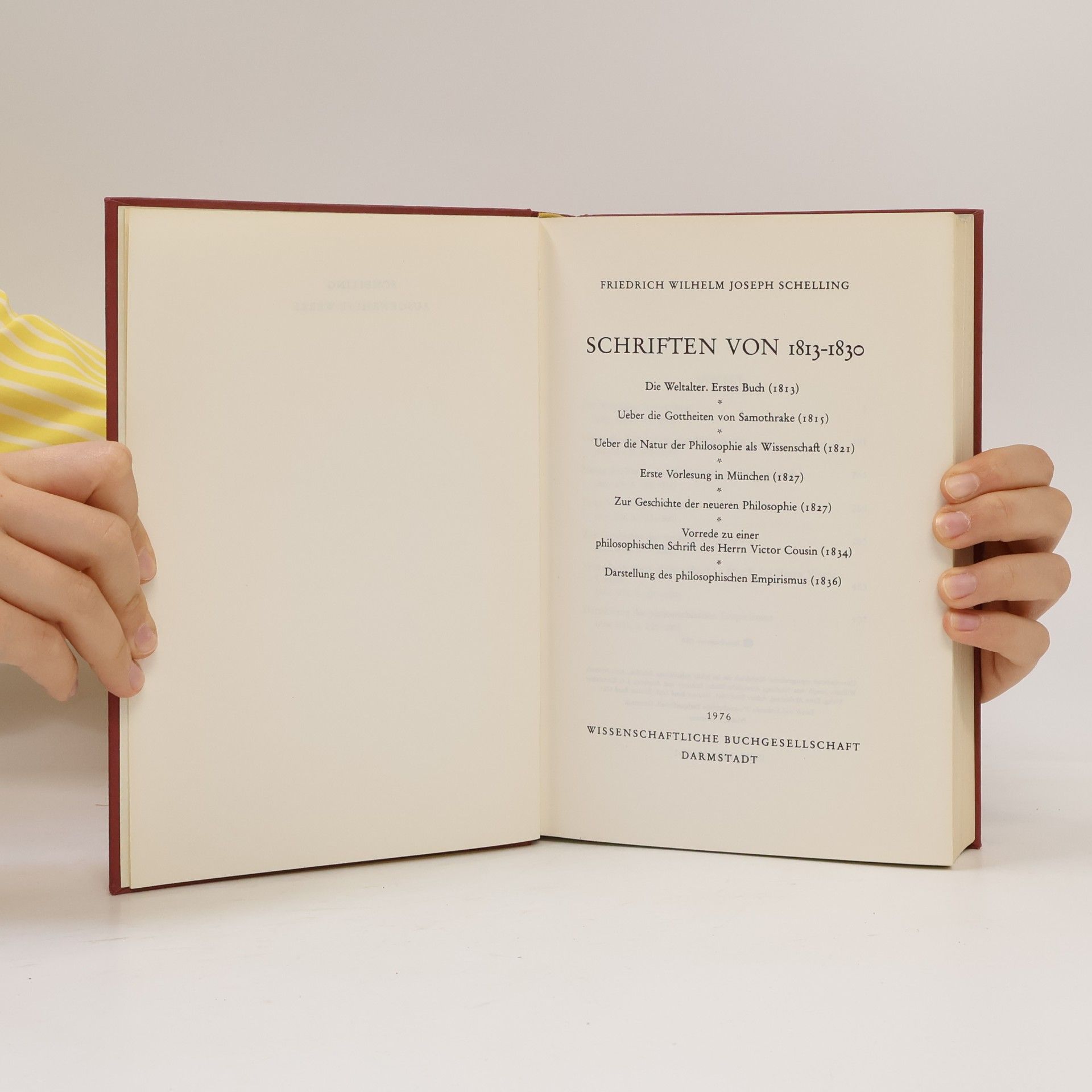 Friedrich Wilhelm Joseph Schelling Schriften von 1813 - 1830