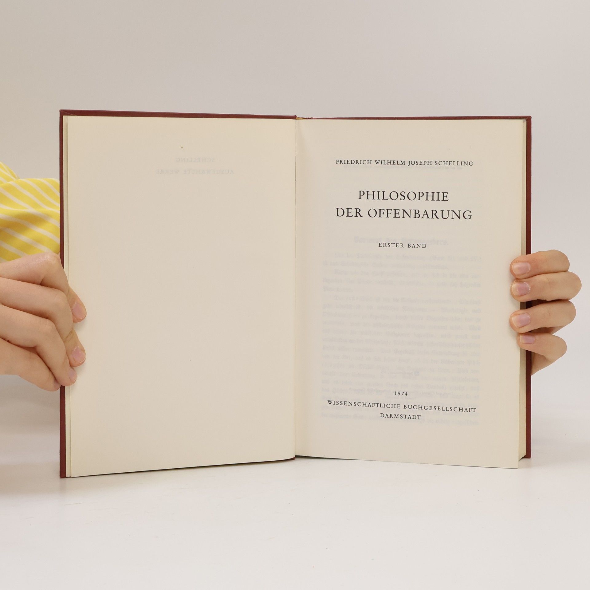 Friedrich Wilhelm Joseph Schelling Philosophie der Offenbarung 1