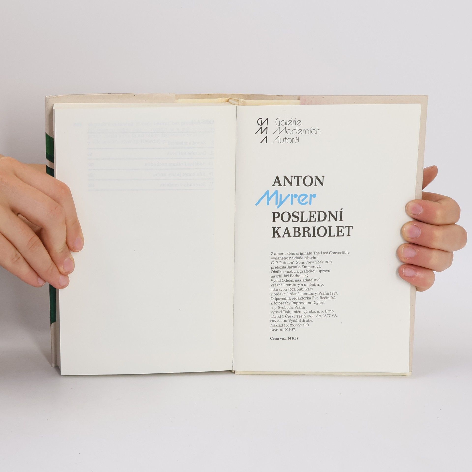 Anton Myrer Poslední kabriolet