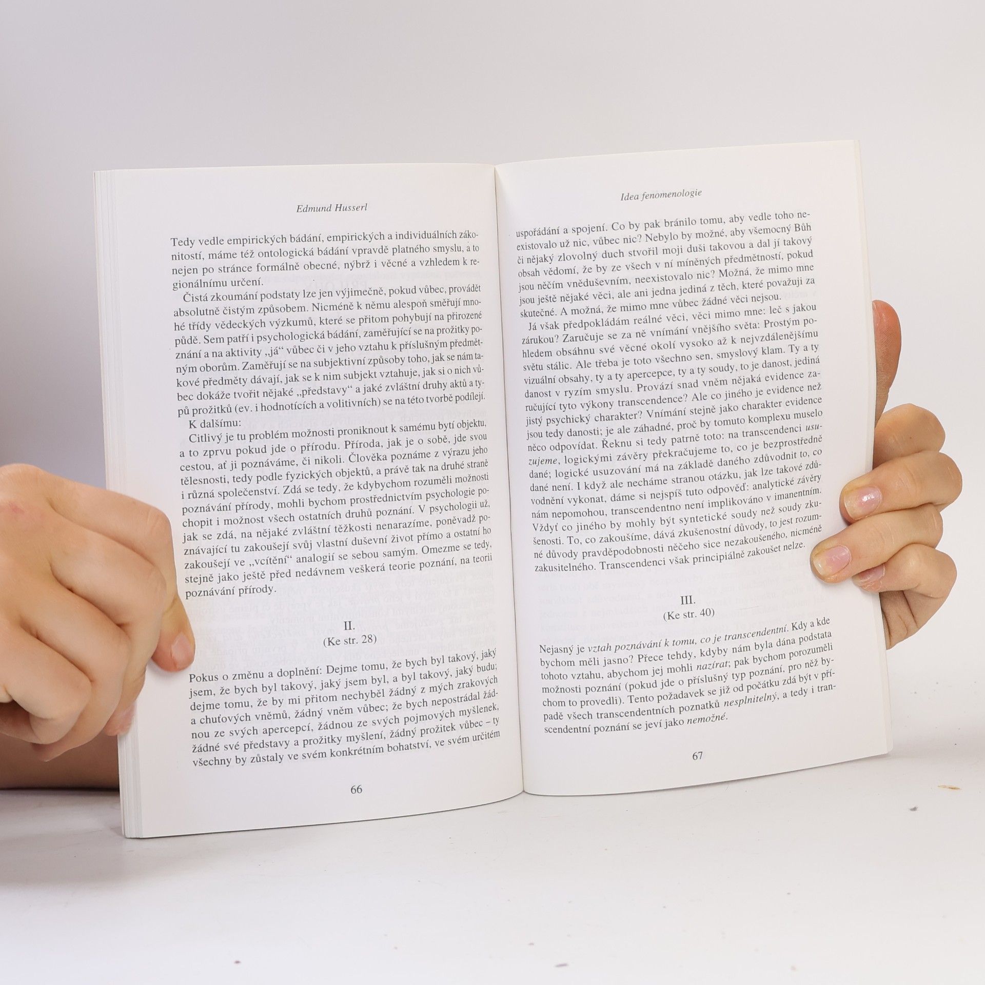 Edmund Husserl Idea fenomenologie