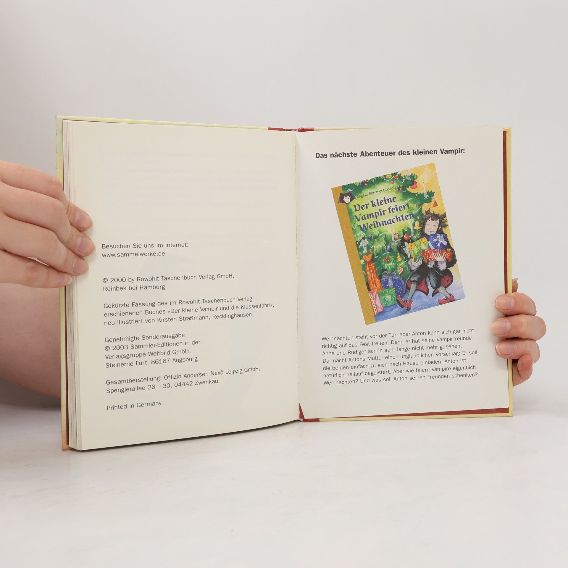 Angela Sommer-Bodenburg Der kleine Vampir und die Klassenfahrt