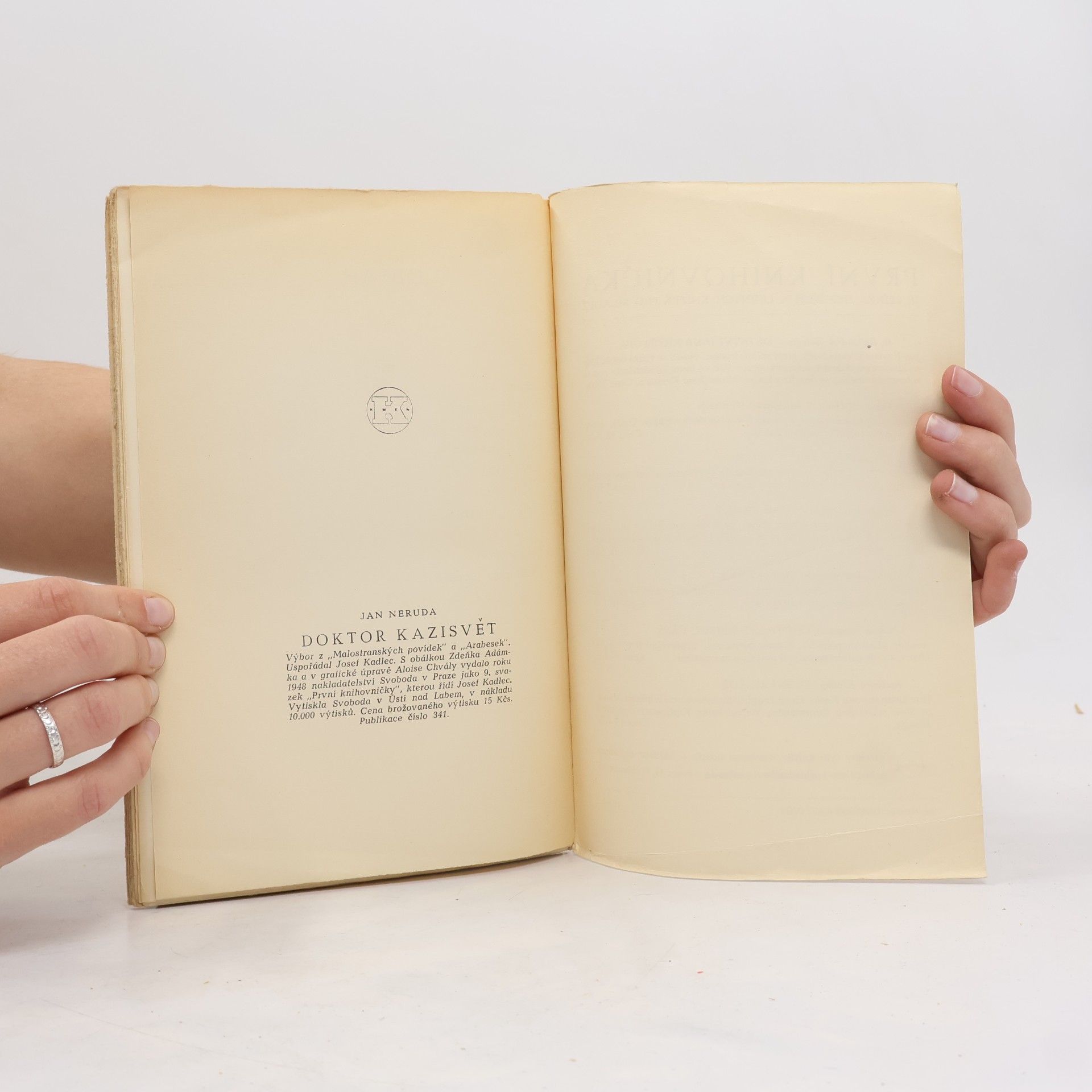 Jan Neruda Doktor Kazisvět. Výbor z "Malostranských povídek" a "Arabesek"