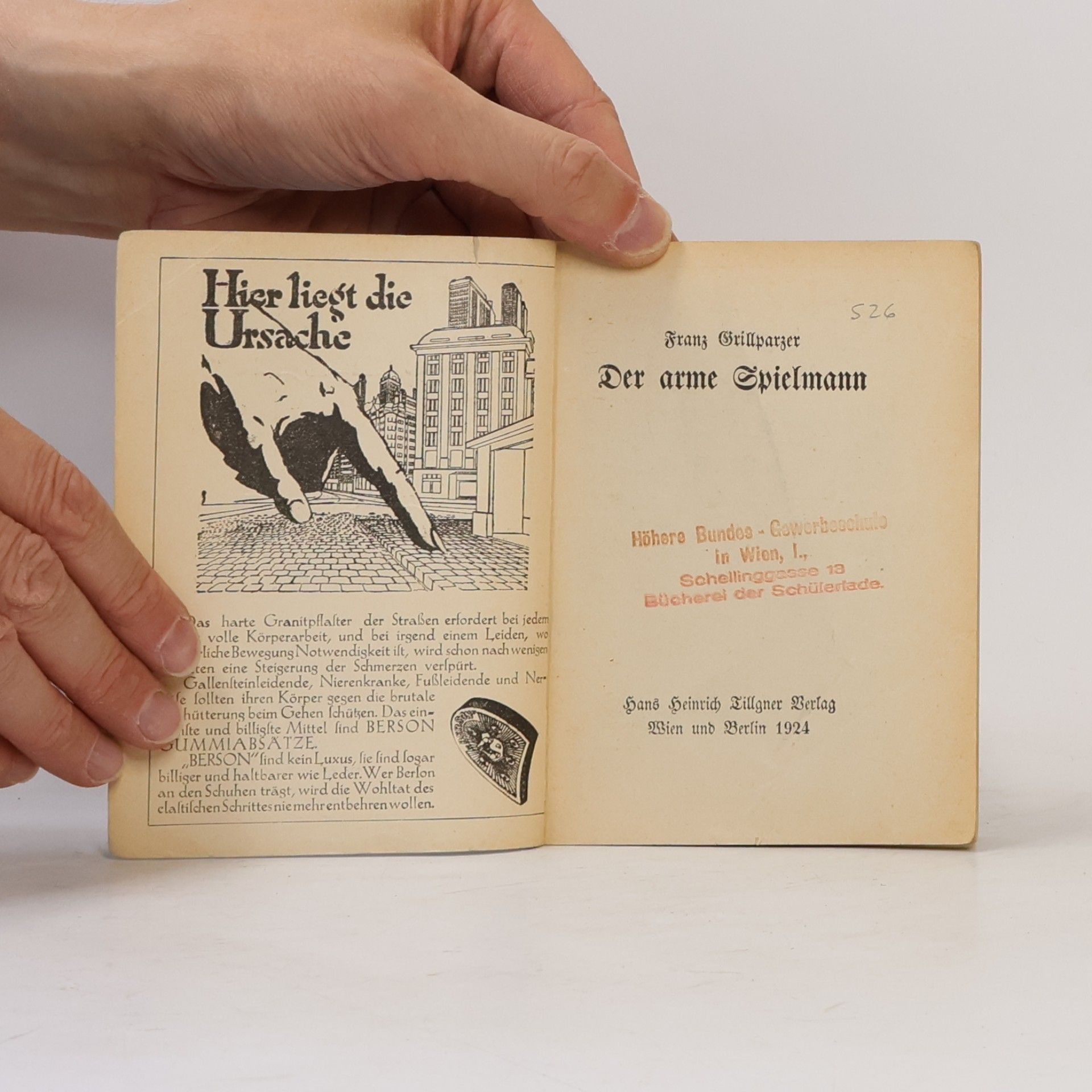 Franz Grillparzer Der arme Spielmann